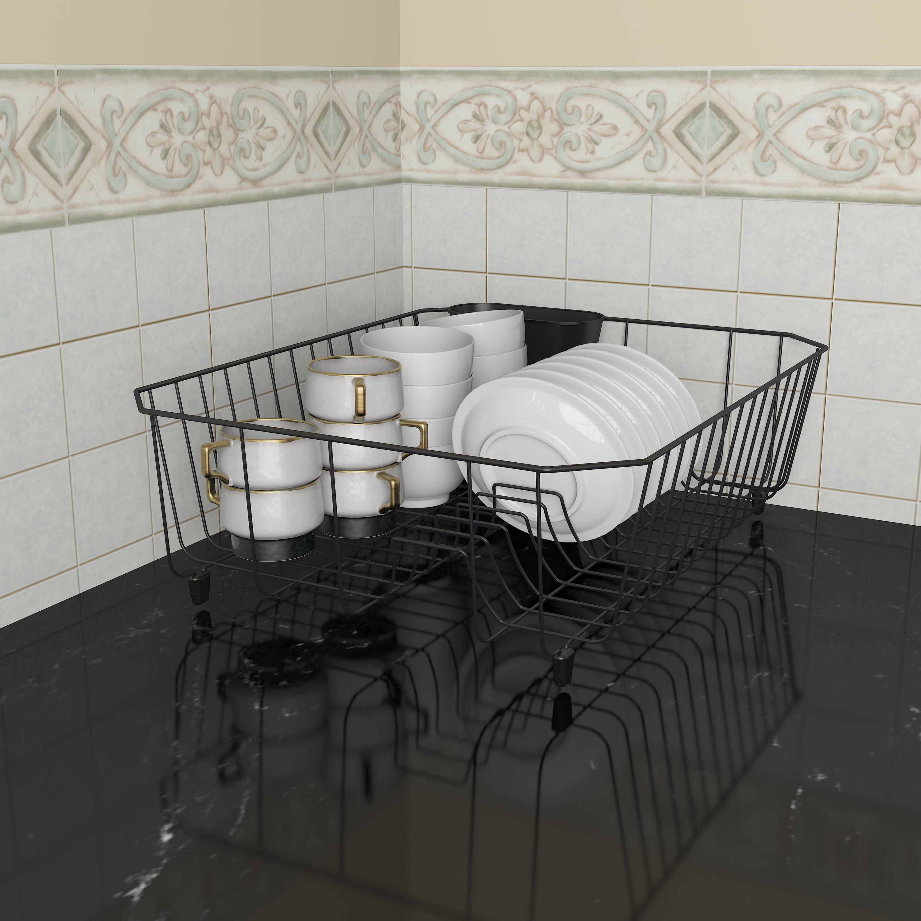 Panacea Steel Small Black Dish Drainer