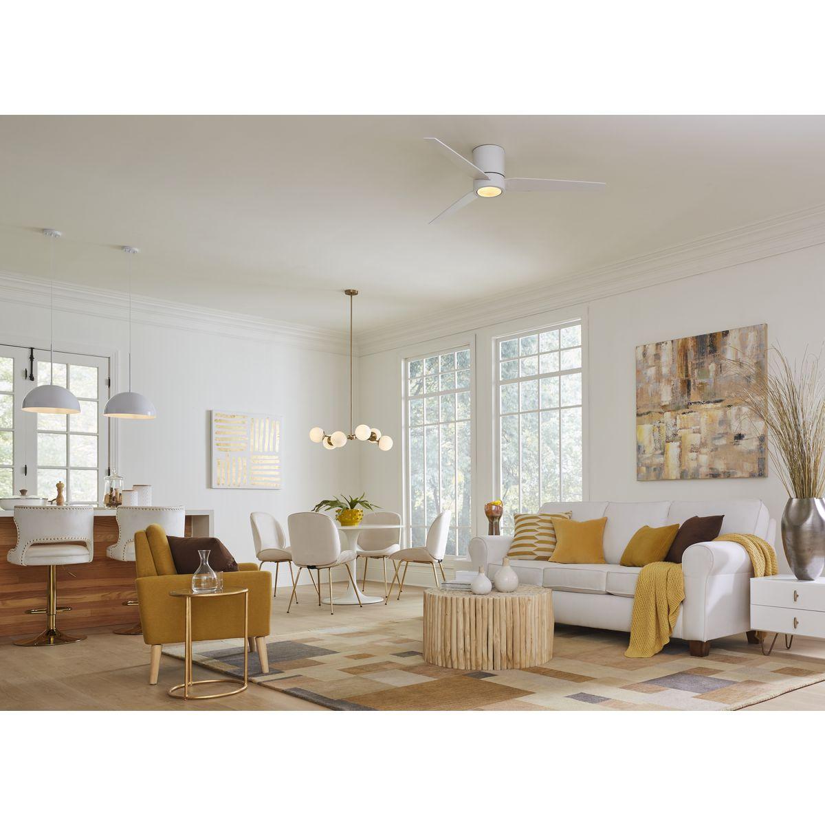 Progress Lighting Haas 6-Light Chandelier, Brushed Bronze, Etched Opal Glass, Design Series