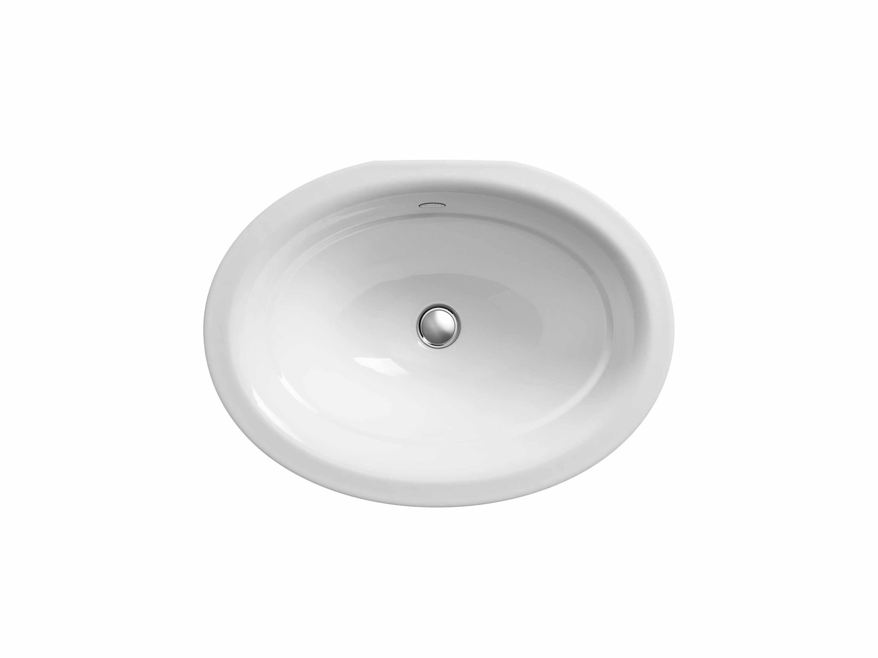 Serif Metal Oval Undermount Bathroom Sink