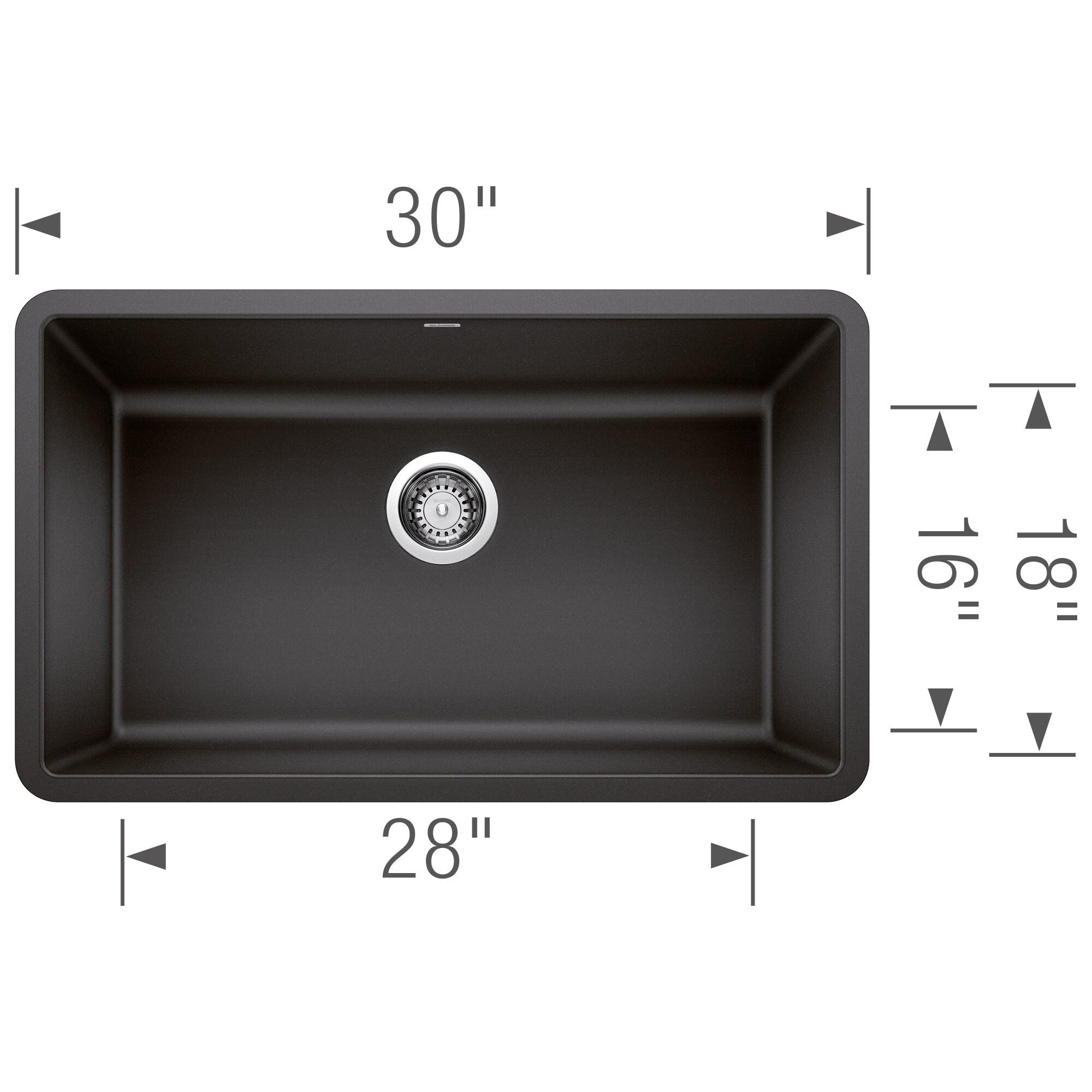 Precis SILGRANIT 30" L X 18" W Undermount Kitchen Sink