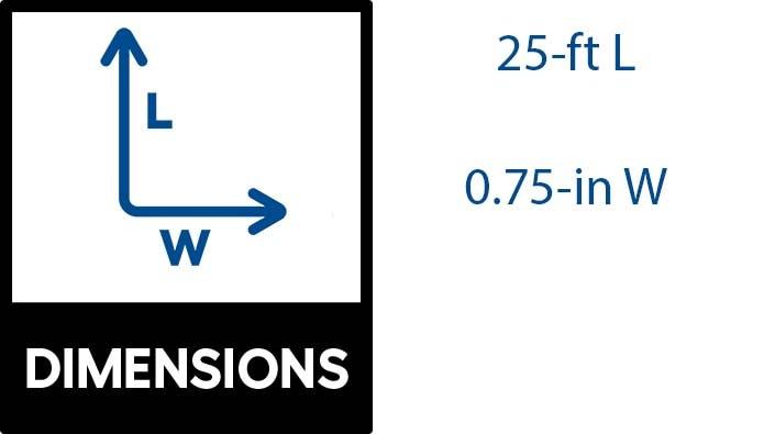 Band-It 34250 0.75 in. x 25 ft. White Birch Wood Veneer Edge Banding