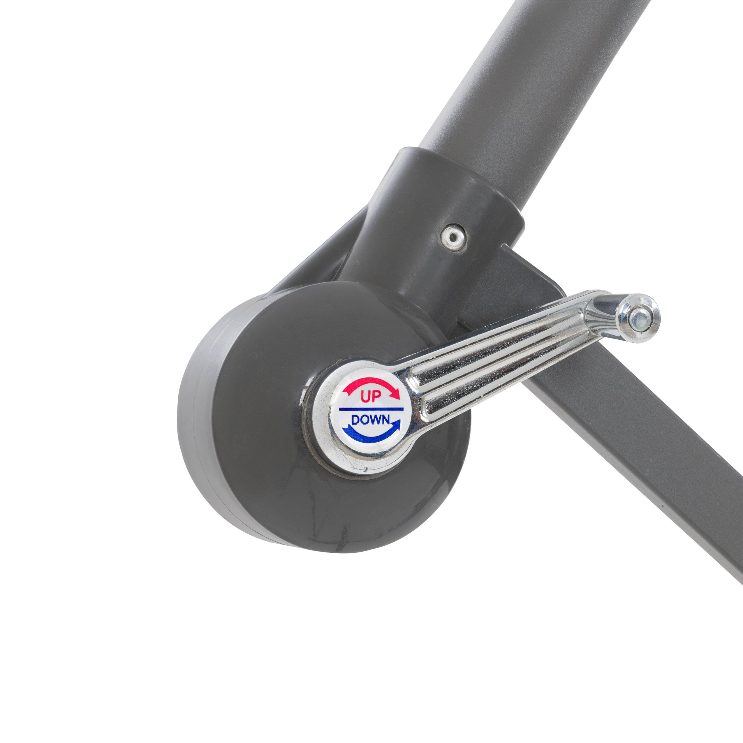 9.5' x 9.5' UV Resistant Offset Tilting Cantilever Patio Umbrella Wine Red - CorLiving