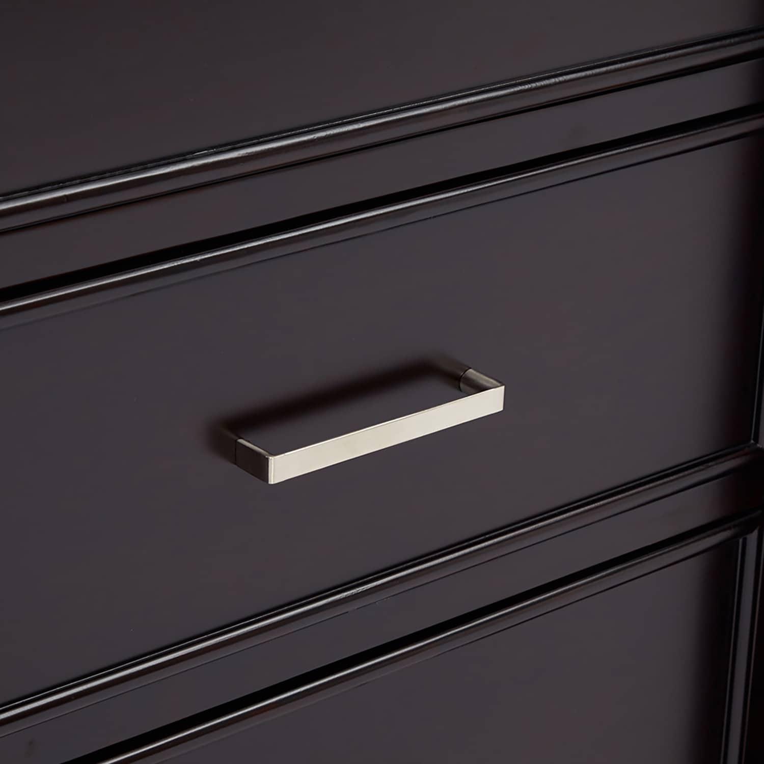 Ariel Stafford 85 in Double Sink Vanity Set in Espresso