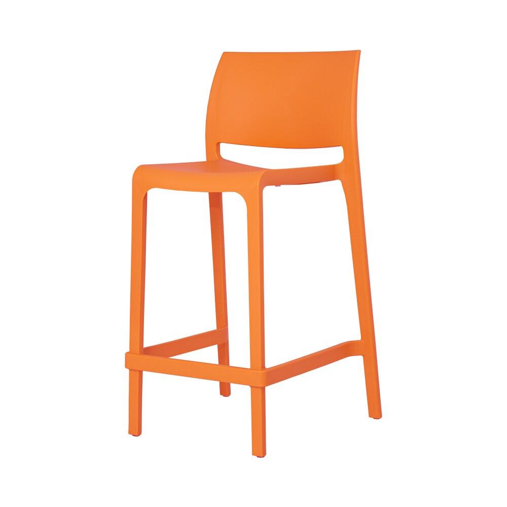2pk Sensilla Stackable Counter Stools Orange - Lagoon