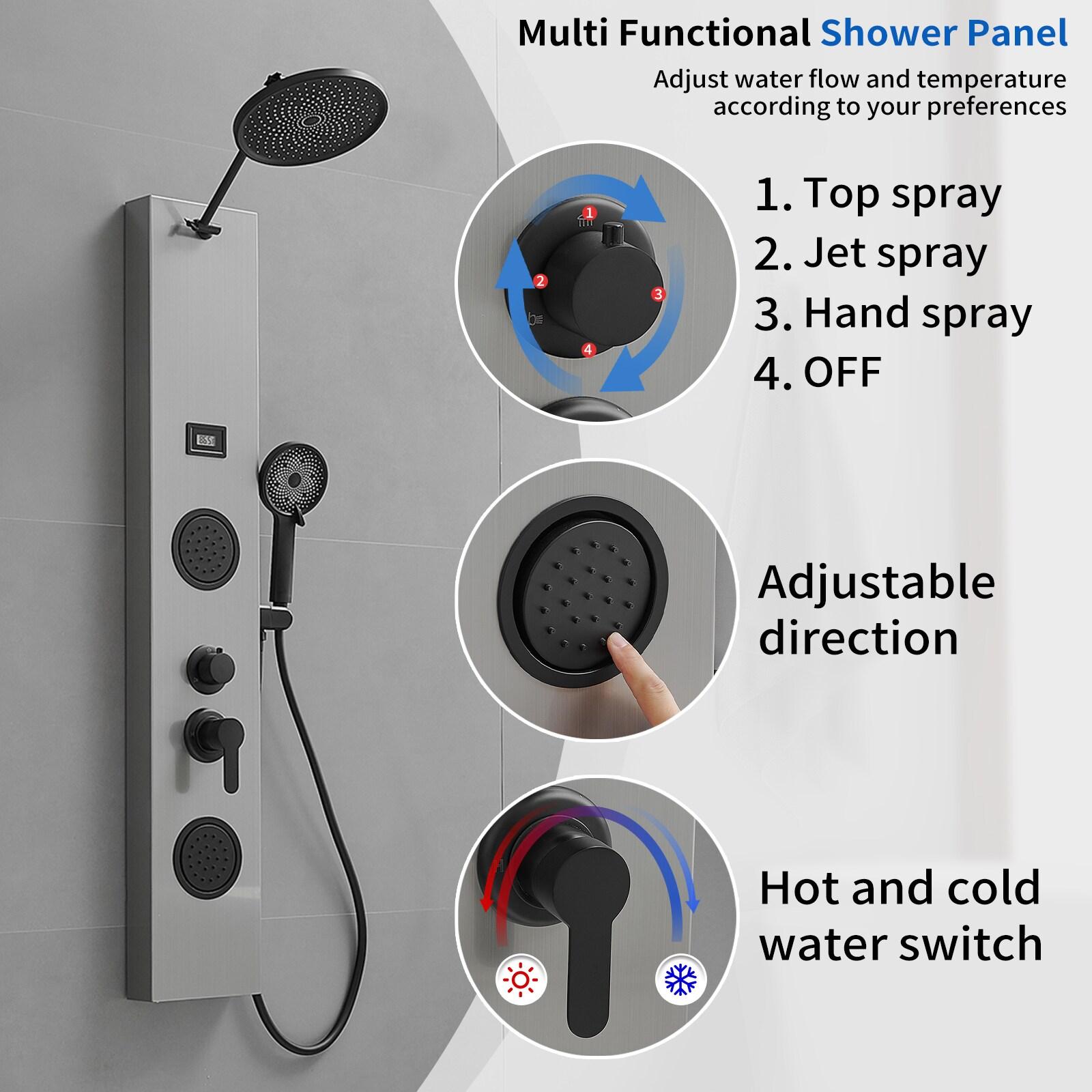 60.55'' Shower Panel with Adjustable Shower Head