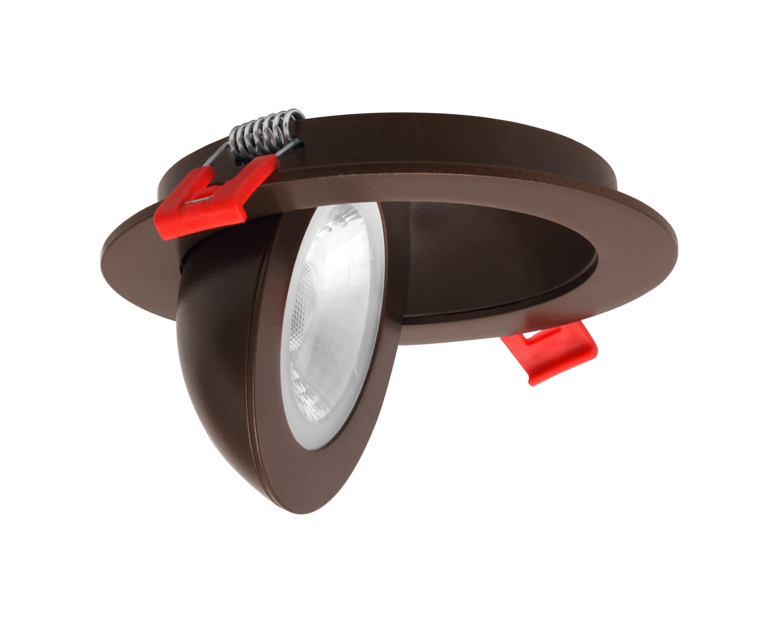 DGF43 4'' Selectable Color Temperature Dimmable Air-Tight IC Rated LED Canless Recessed Lighting Kit
