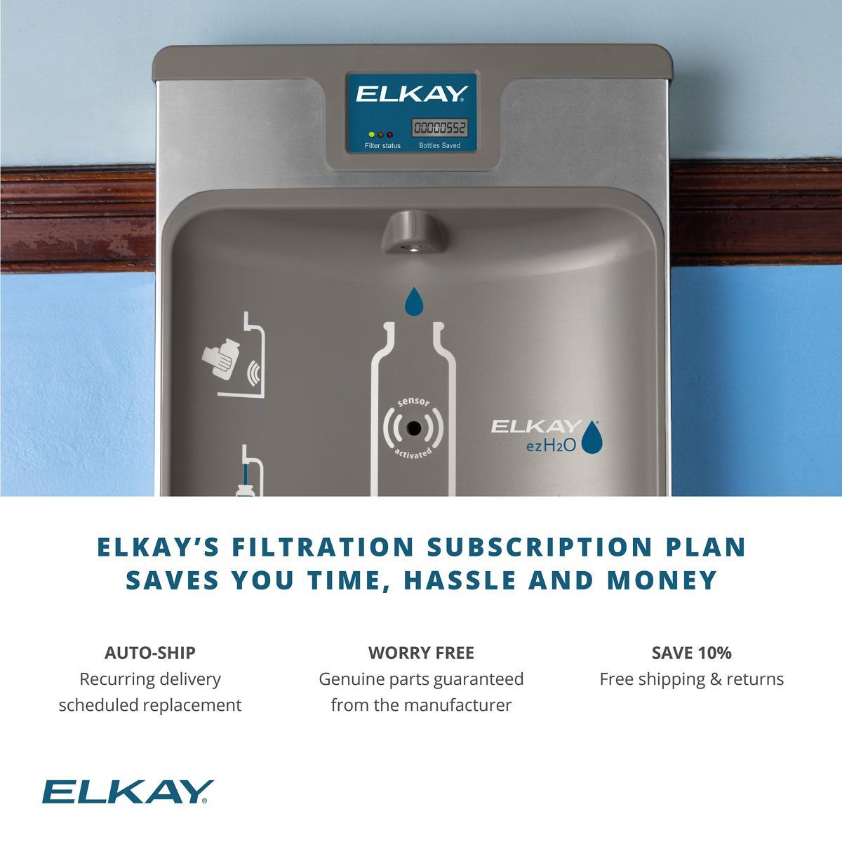 Elkay 51300C WaterSentry Plus Replacement Filter (Bottle Fillers), Single