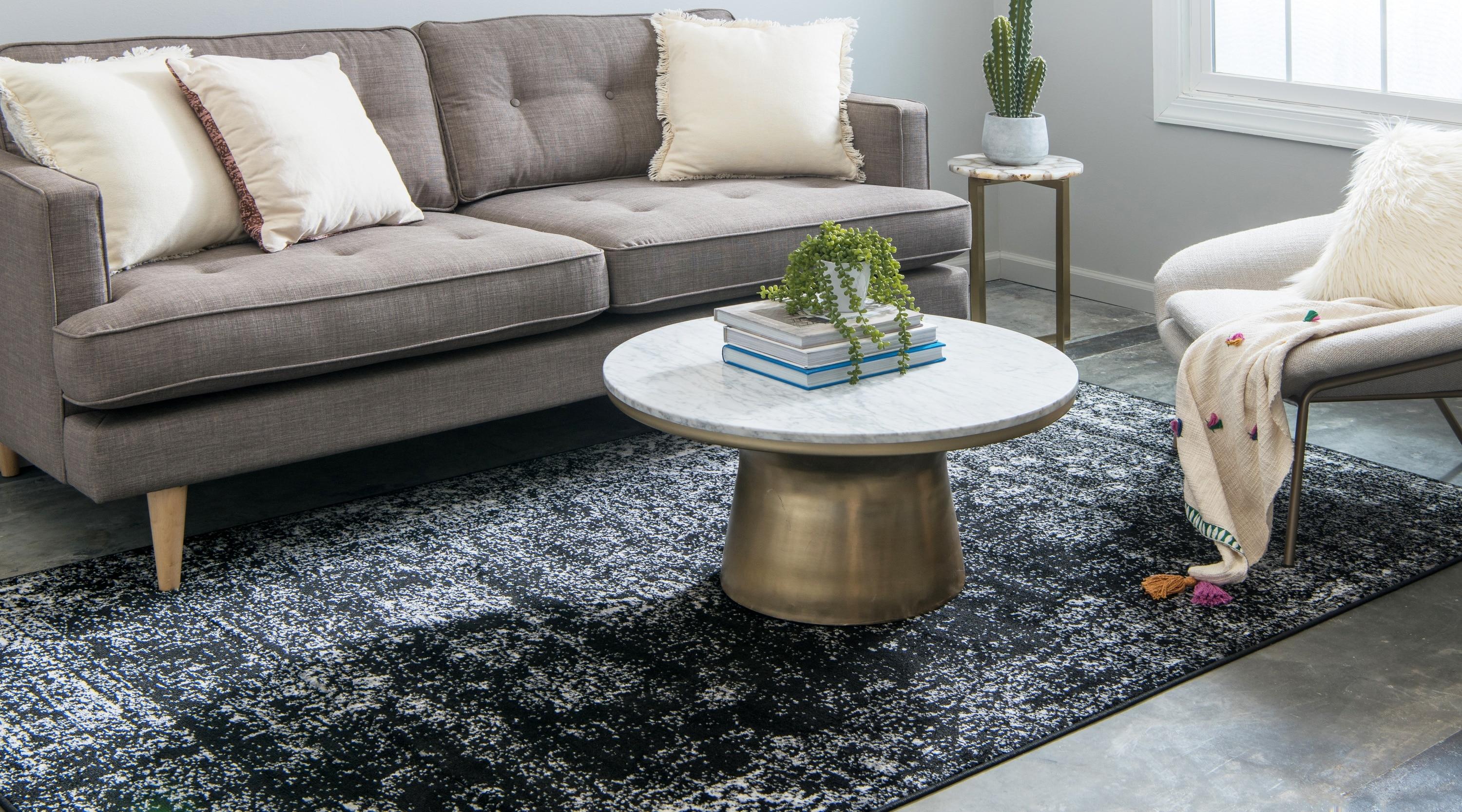 Unique Loom 9' 0 x 12' 0 Sofia Casino Black Area Rug