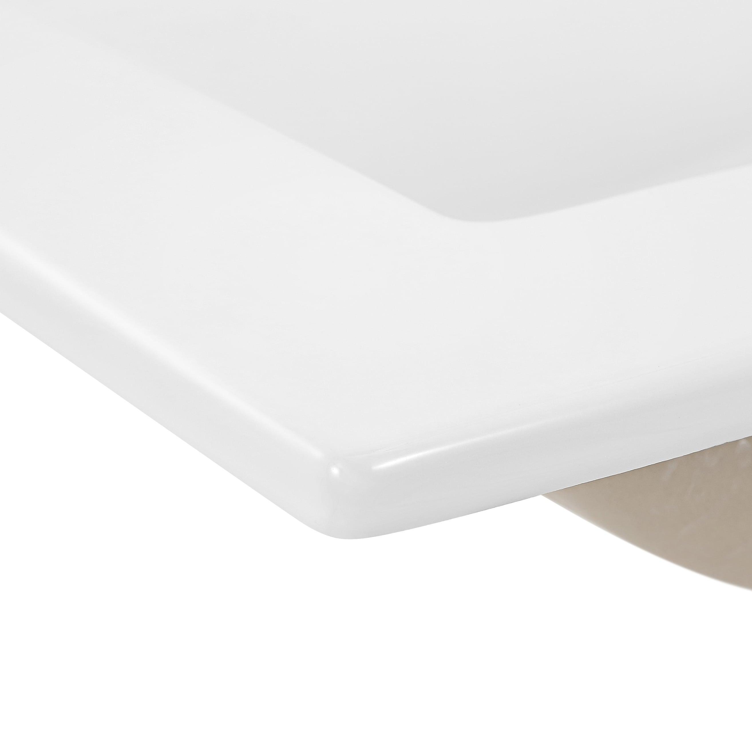 Ancillary 3-Hole 20" Classic Contemporary Rectangular Ceramic Single Sink Basin Vanity Top