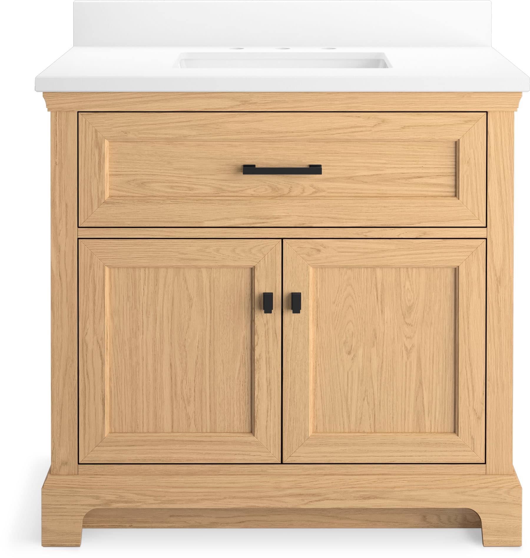 Charlemont 36 In. Bathroom Vanity Cabinet With Sink And Quartz Top