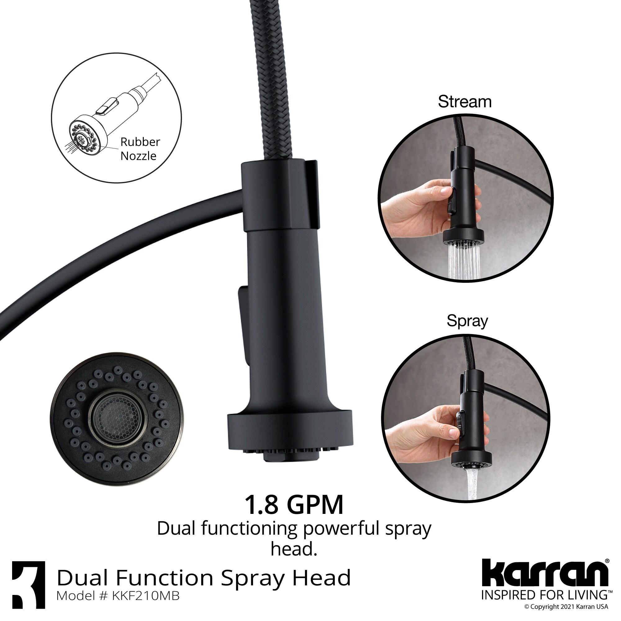 Karran Scottsdale Single-Handle Pull-Down Sprayer Kitchen Faucet
