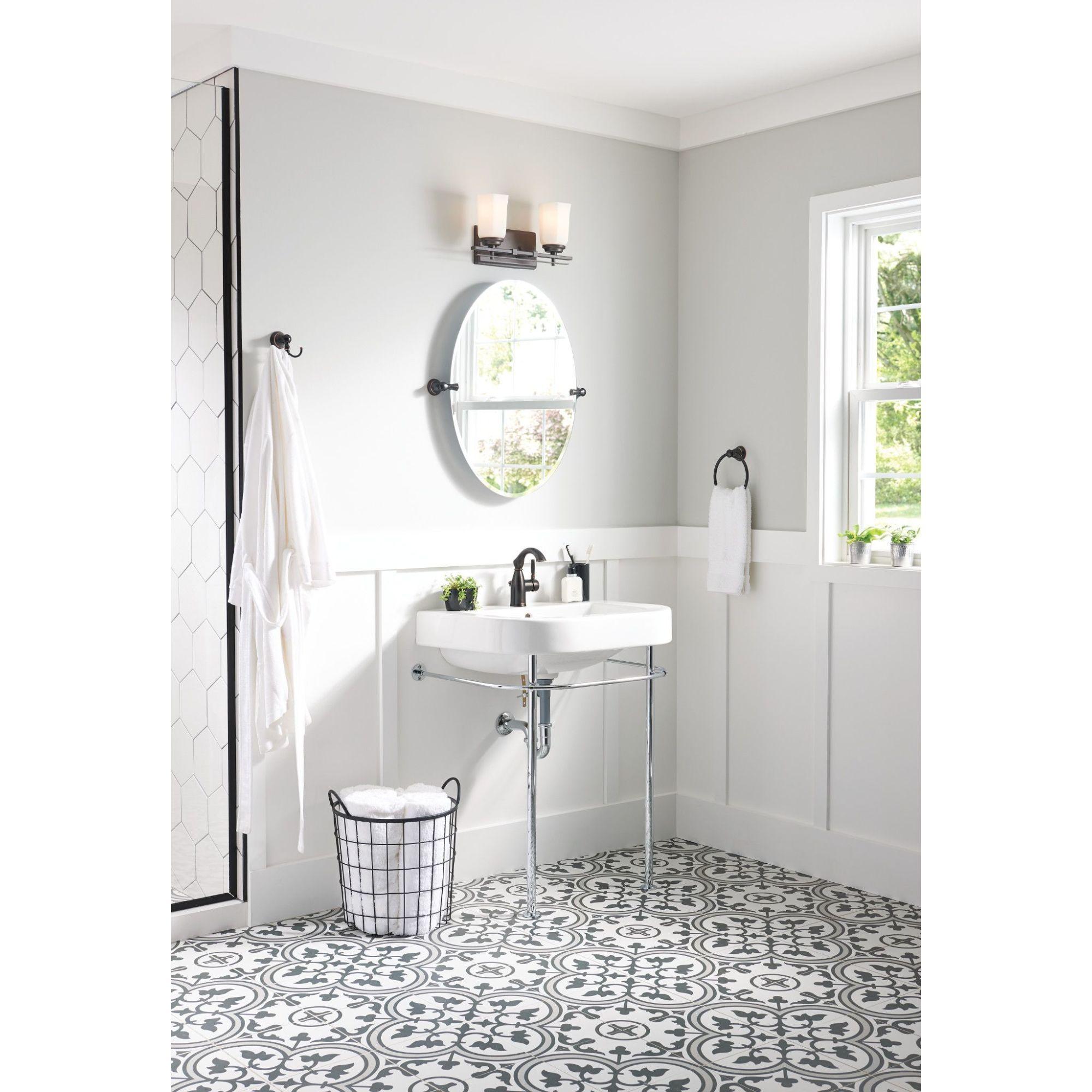 Moen Sarona Single Hole Bathroom Faucet with Drain Assembly and Optional Deckplate