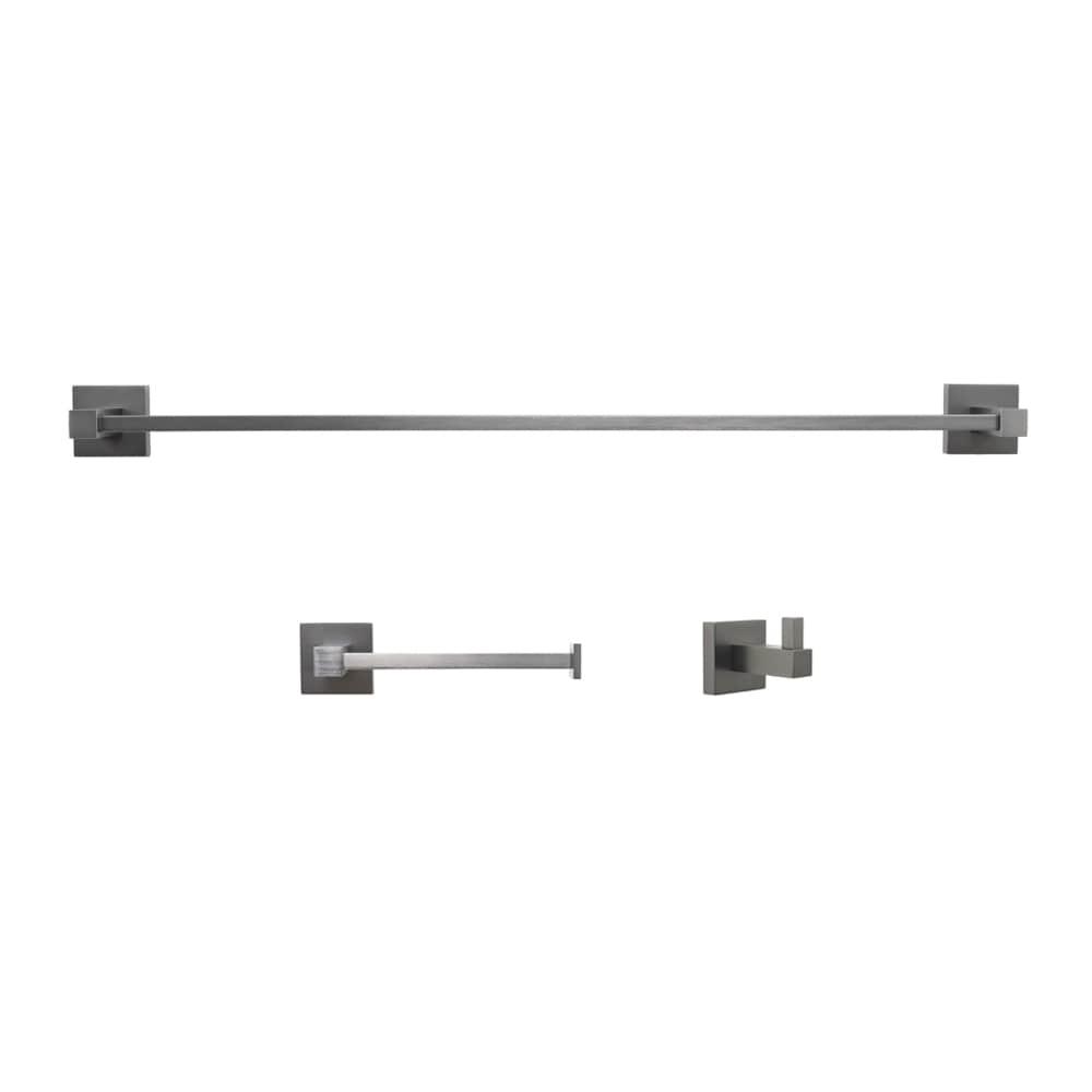 Capri 4 Piece Bathroom Hardware Set with 24 in Towel Bar