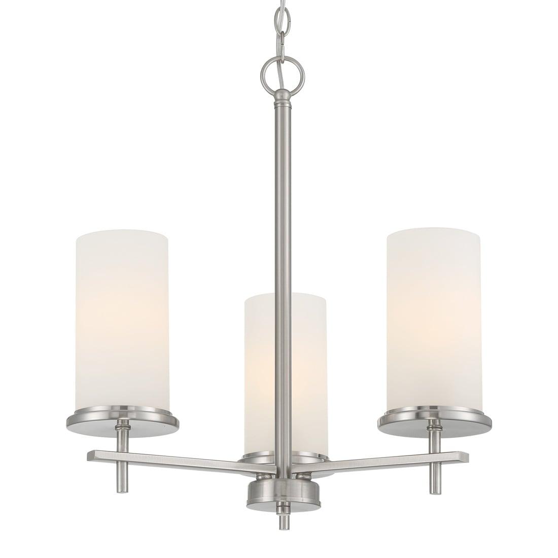 4096-84-Minka Lavery-Haisley - 3 Light Chandelier-Brushed Nickel Finish    -Traditional Installation