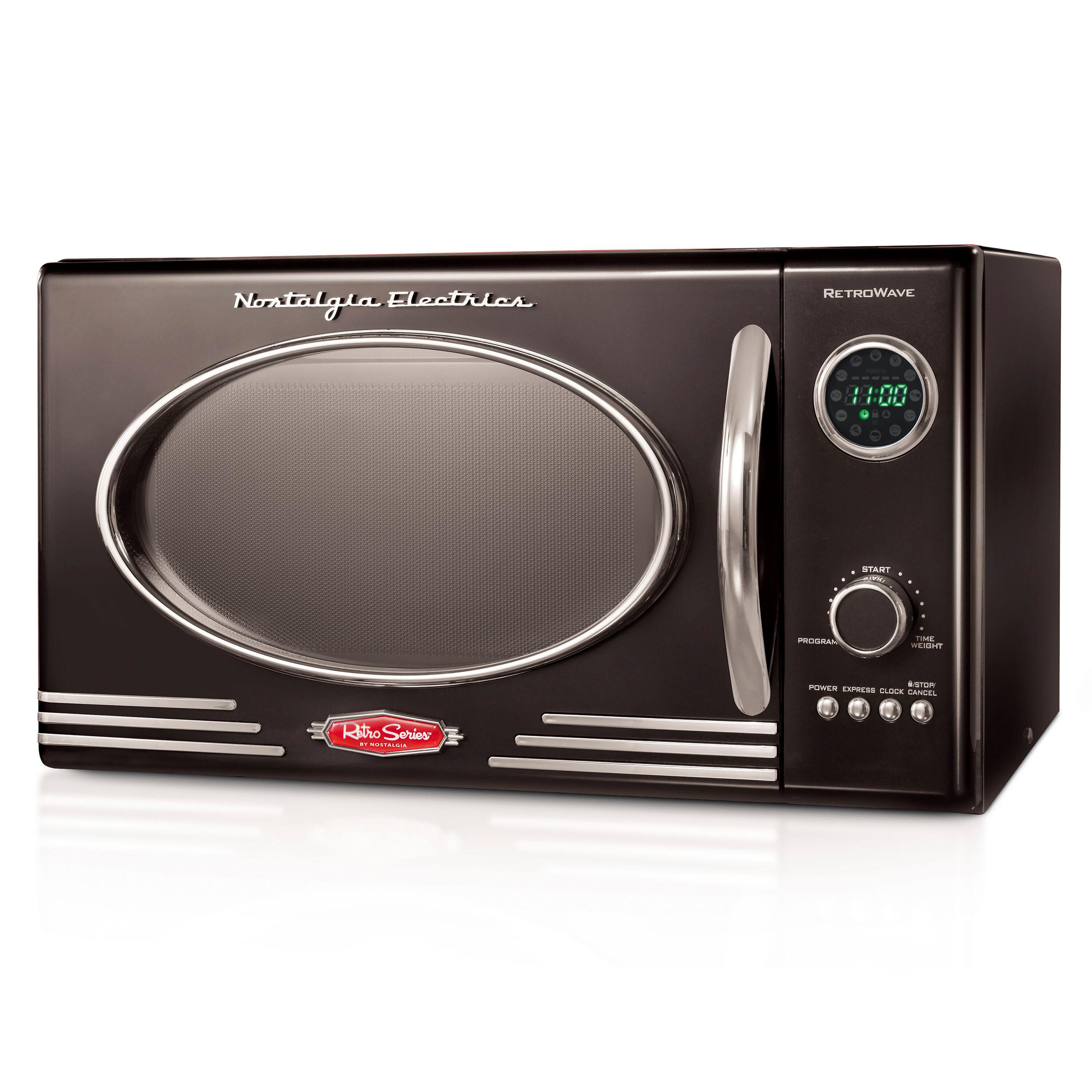 Nostalgia Retro 19" 0.9 cu ft. 800-Watt Countertop Microwave Oven