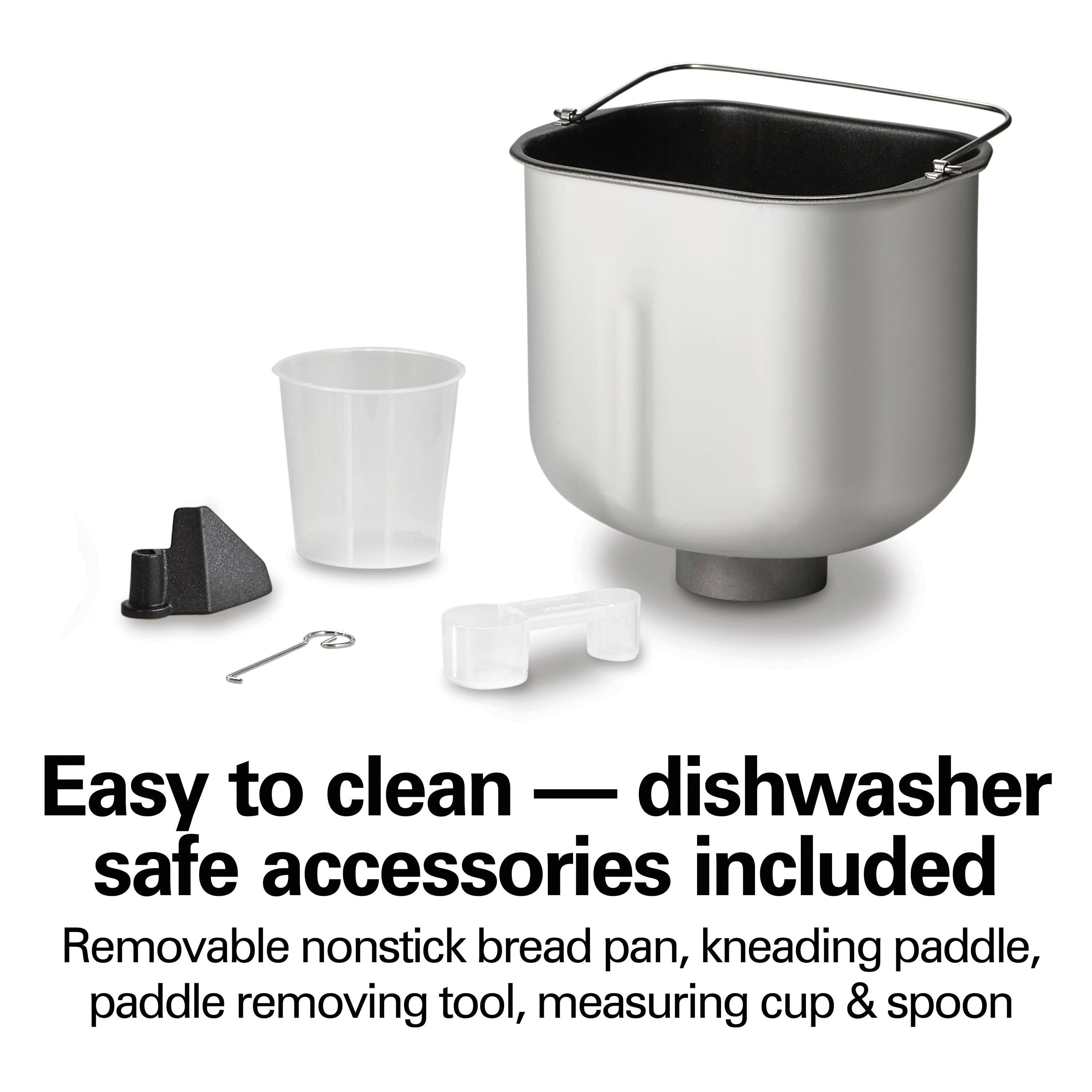 Hamilton Beach Premium Bread Make Machiner, Auto Fruit and Nut Dispenser, 21 Settings, Stainless Steel