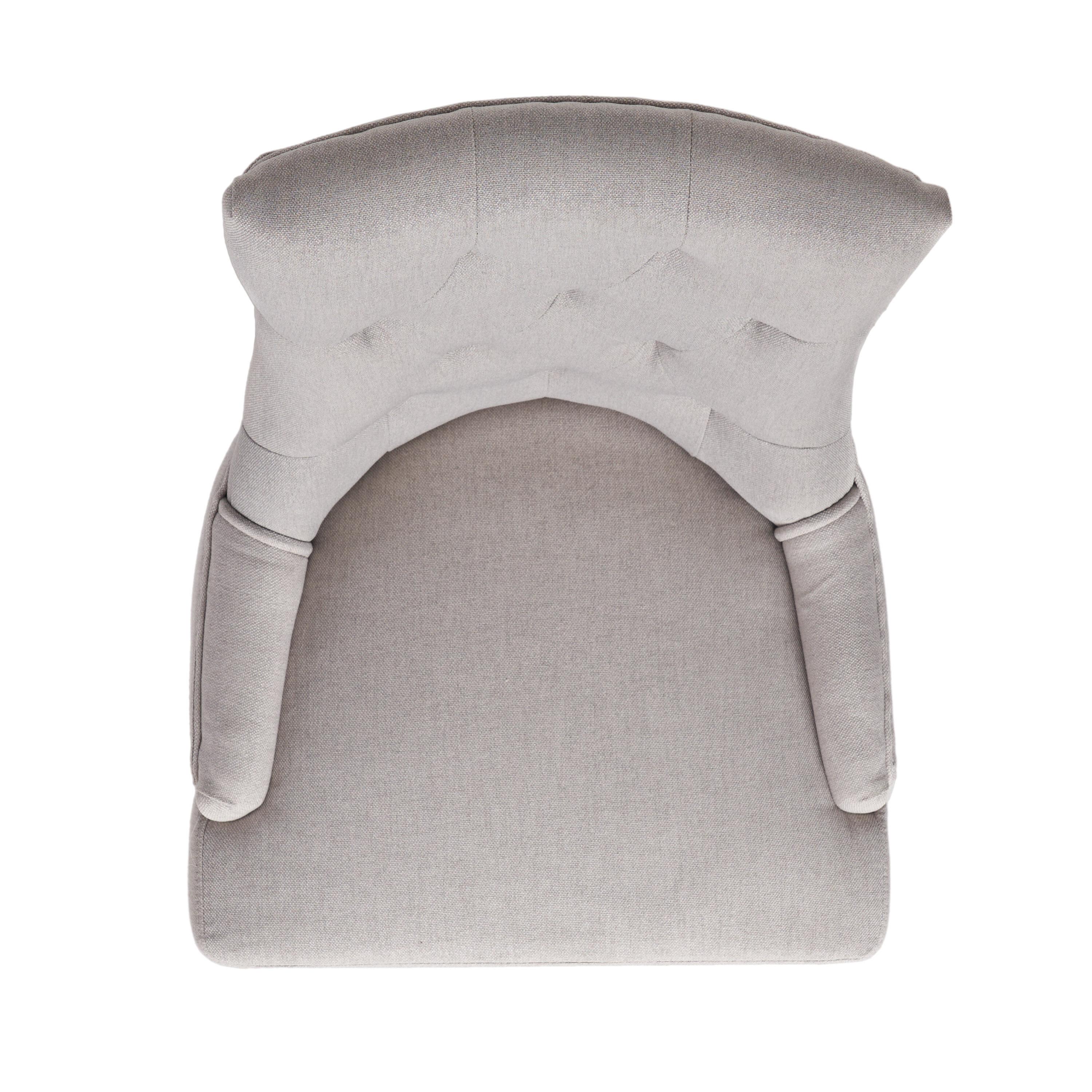 Christopher Knight Home Maggie Contemporary Tufted Armless Dining Chairs (Set of 2), Light Gray/Fabric