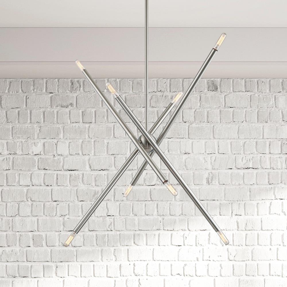 Livex Lighting Soho 8 - Light Chandelier in  Brushed Nickel