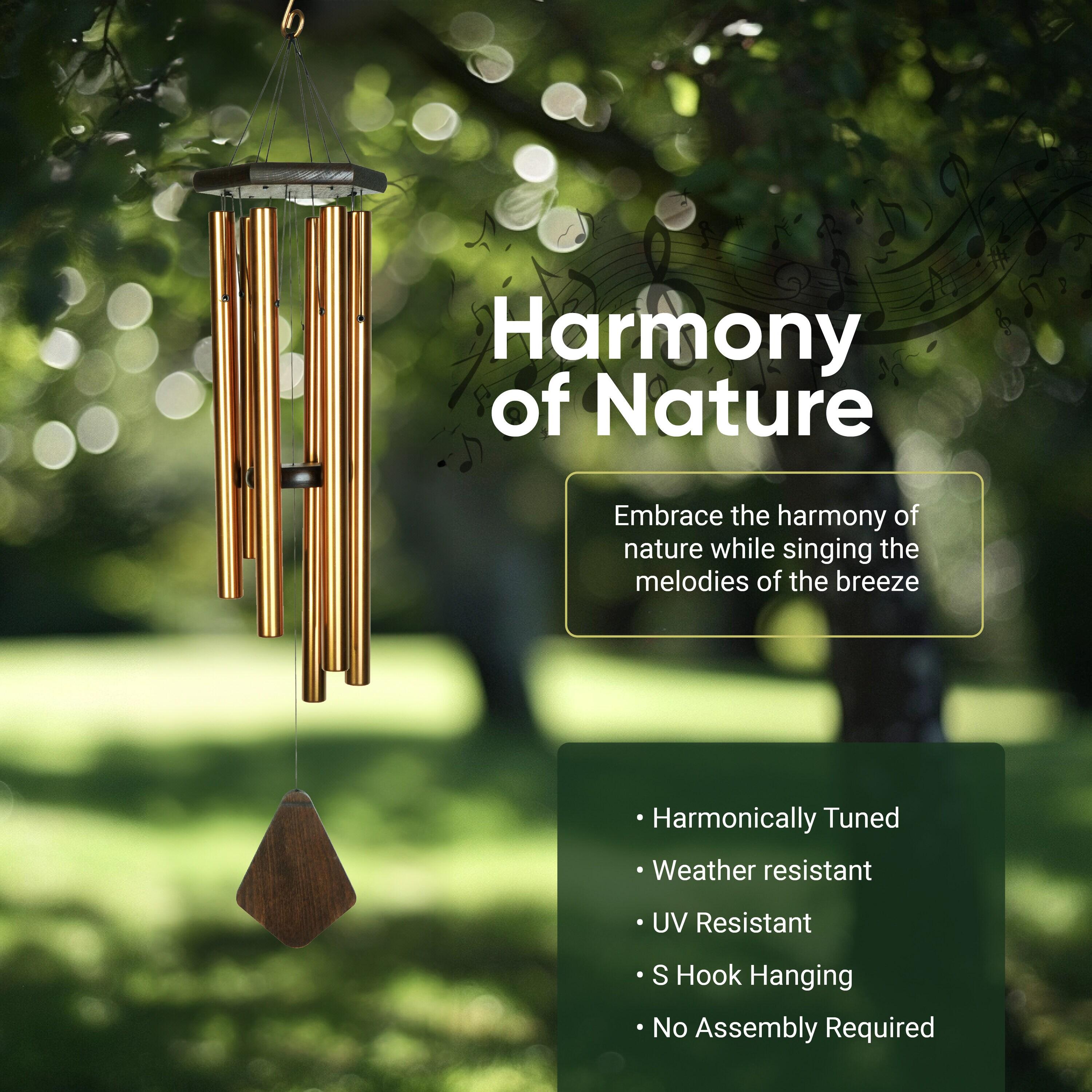 Nature's Melody Nature's Melody Tuned 6-Tube Outdoor Wind Chimes