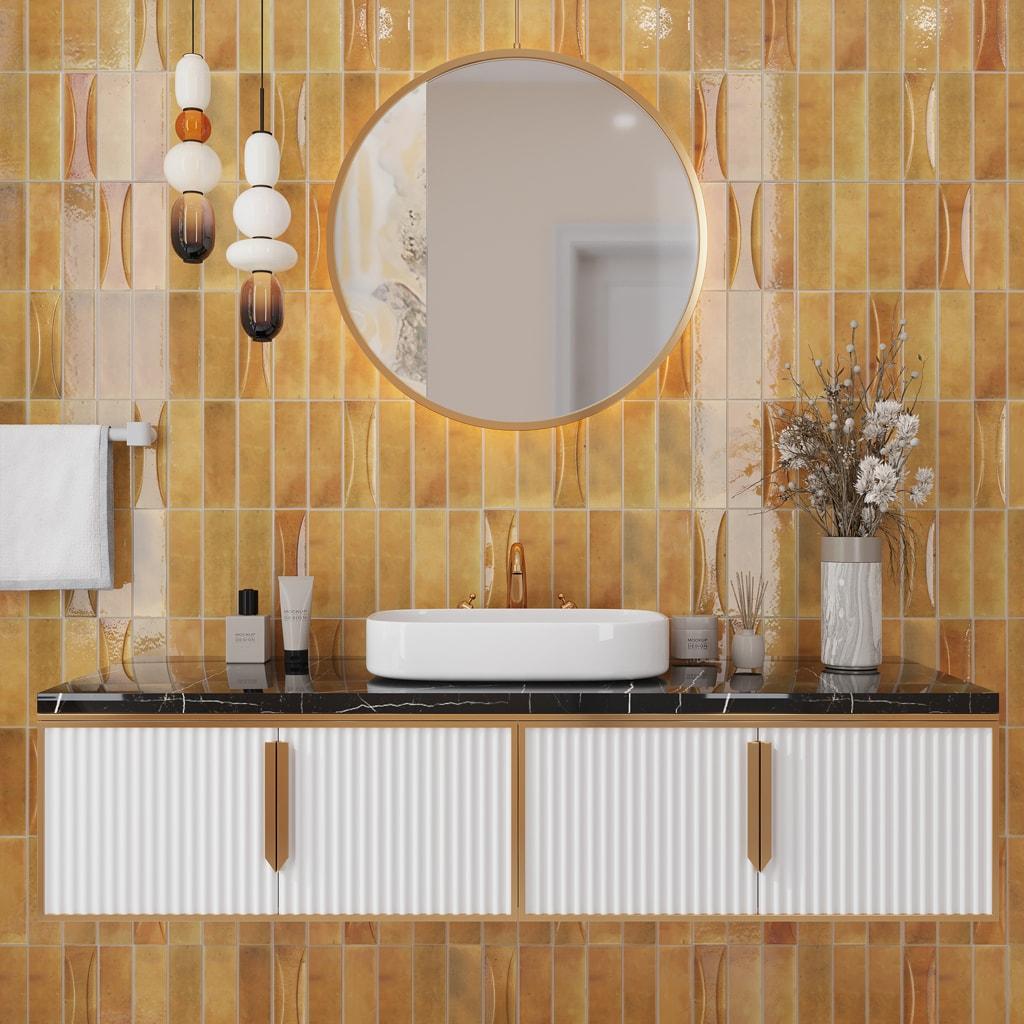 2.58'' W x 7.9'' L Ceramic Subway Singular Tile