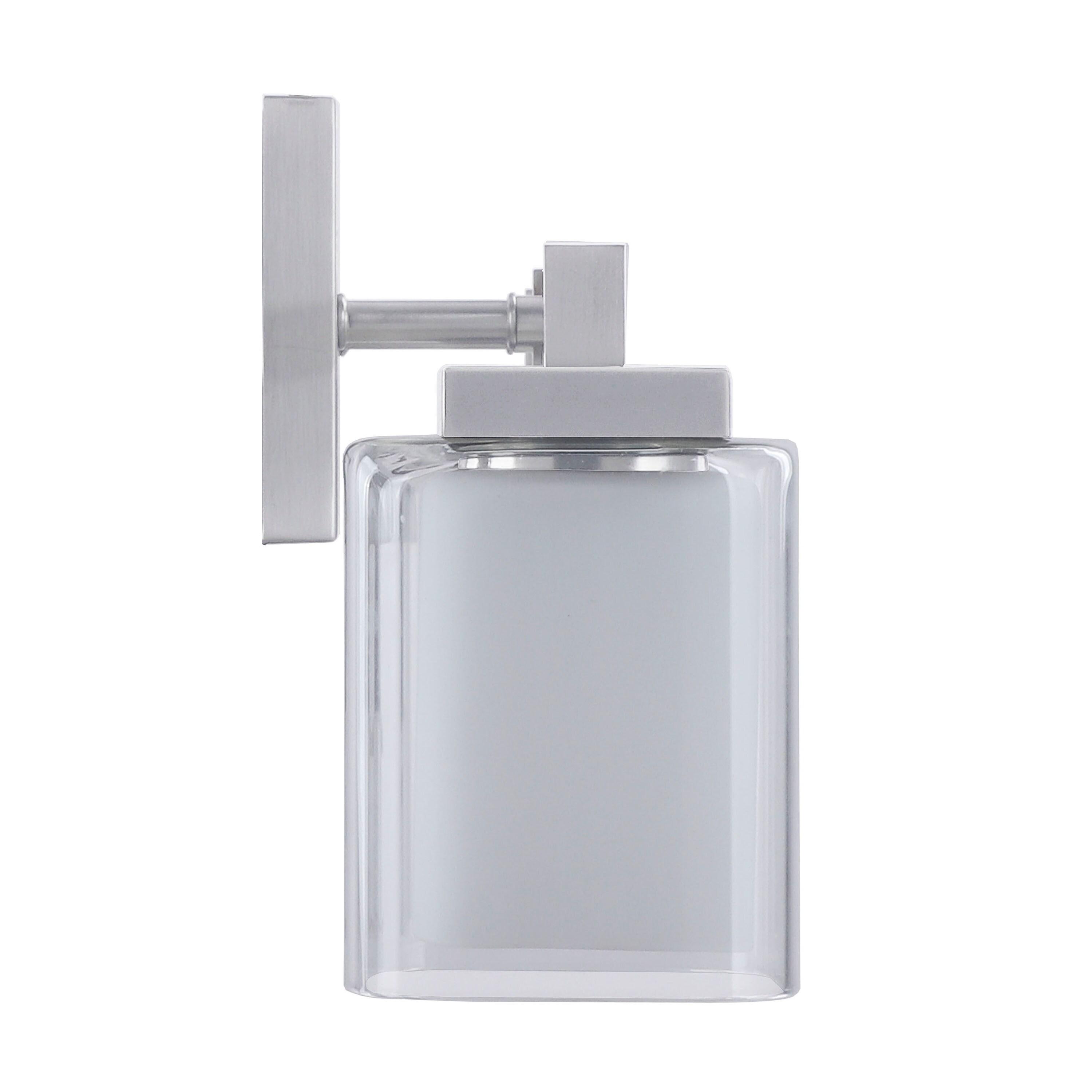 Aspen Creative 62327, Bathroom Vanity 3 Lights Fixture 24"W x 9"H x 5-3/4"E. Satin Nickel Finish, Bulb Not Included