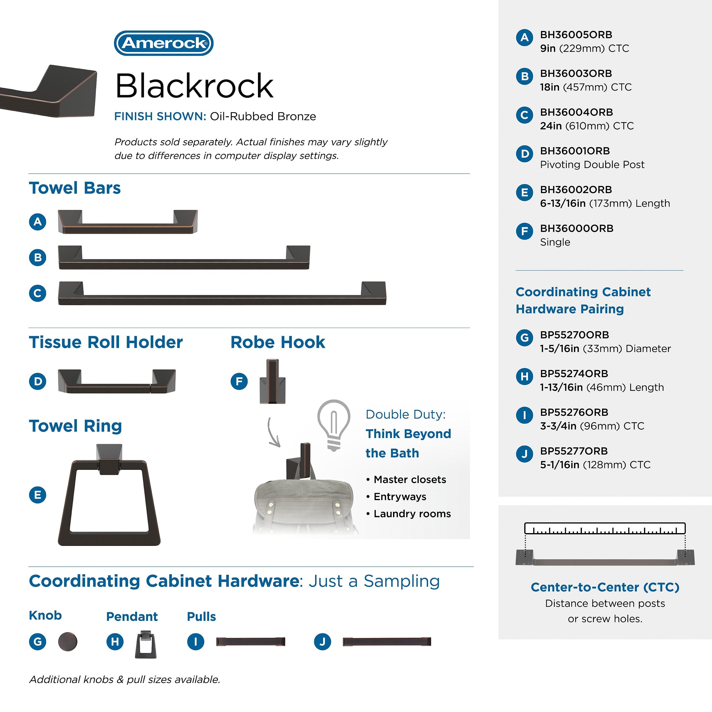 Blackrock 19.87" Wall Mounted Towel Bar