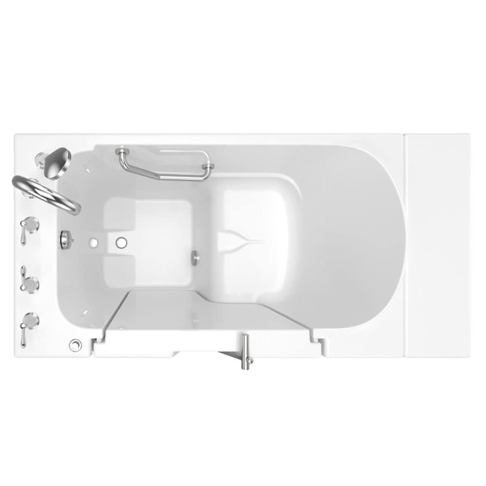 52'' x 30'' Walk-in Soaking Fiberglass Bathtub with Faucet