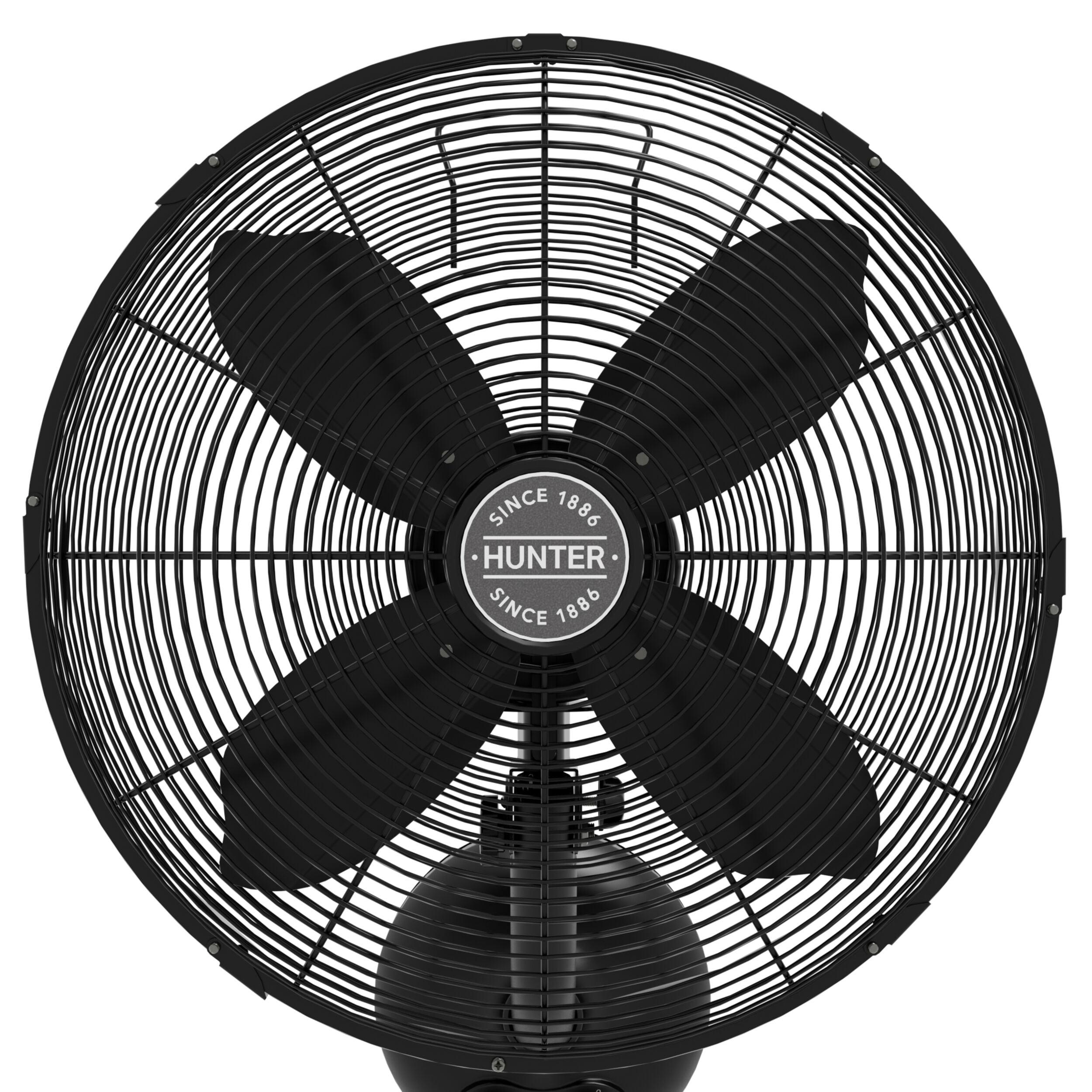 HUNTER - 97318 - Oscillating Wall Mounted Fan 16 inch 3 speeds Classic W16