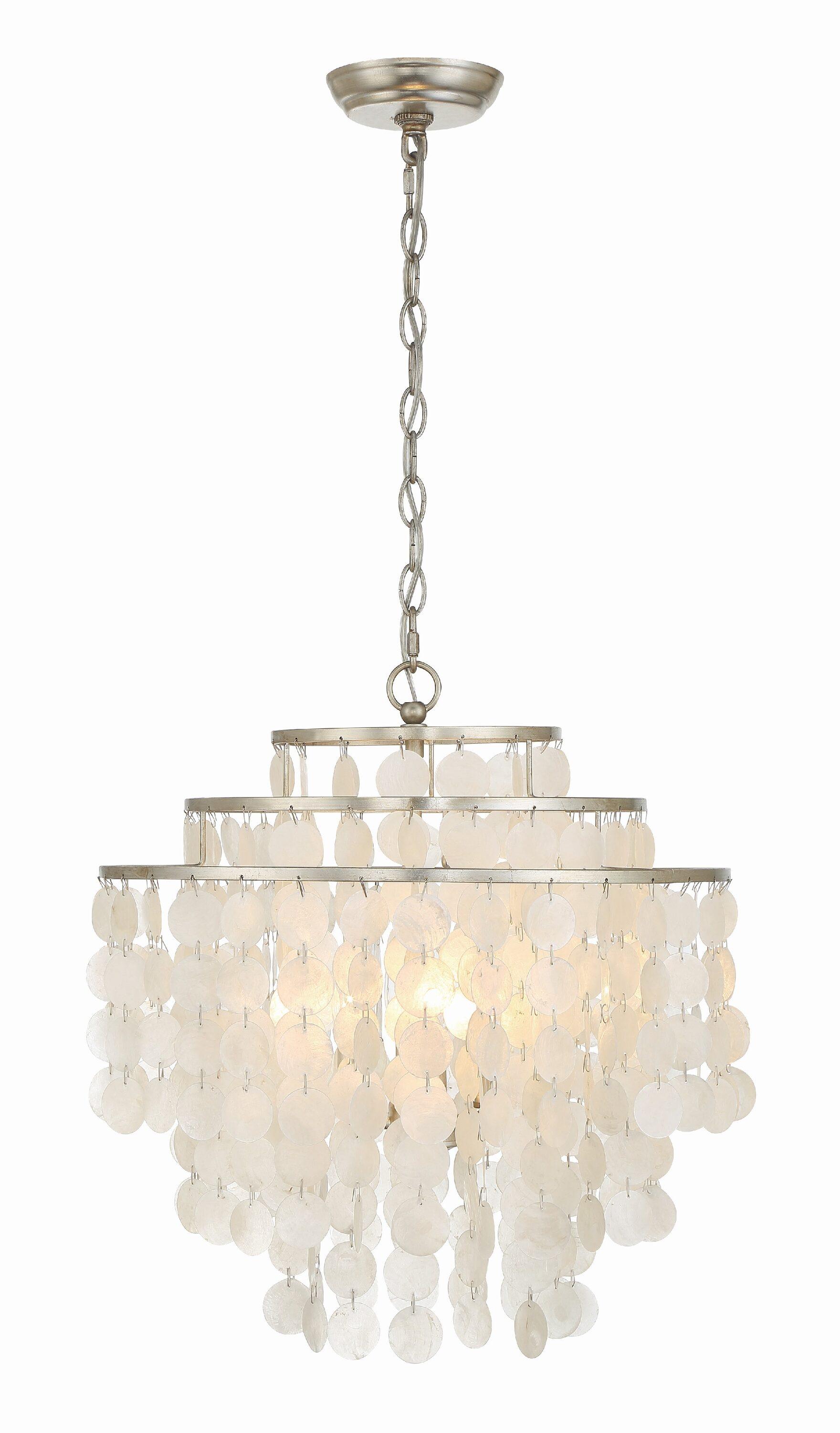 Clariza 4 - Light Dimmable Tiered Chandelier