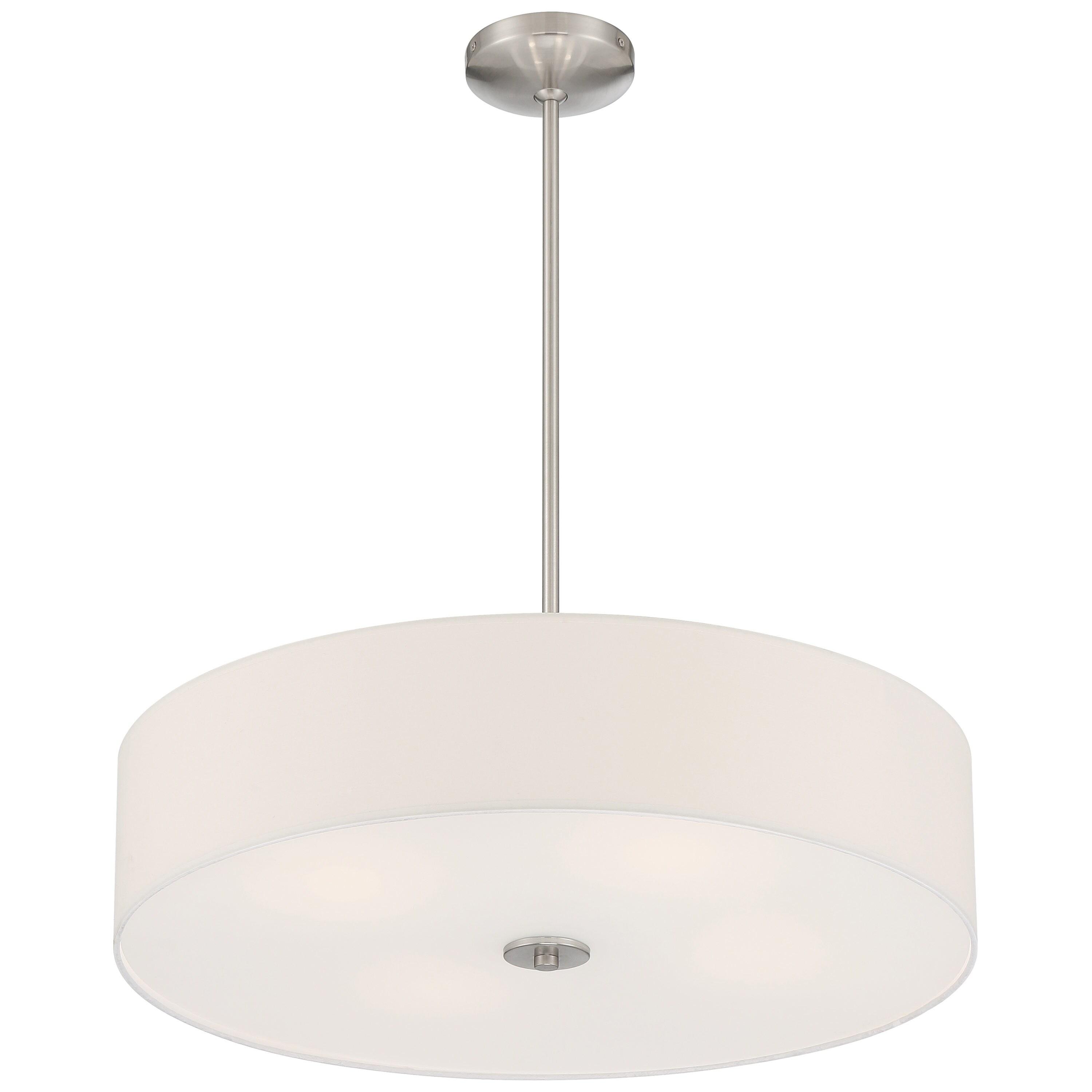 Access Lighting Mid Town 4 - Light Pendant in  Brushed Steel