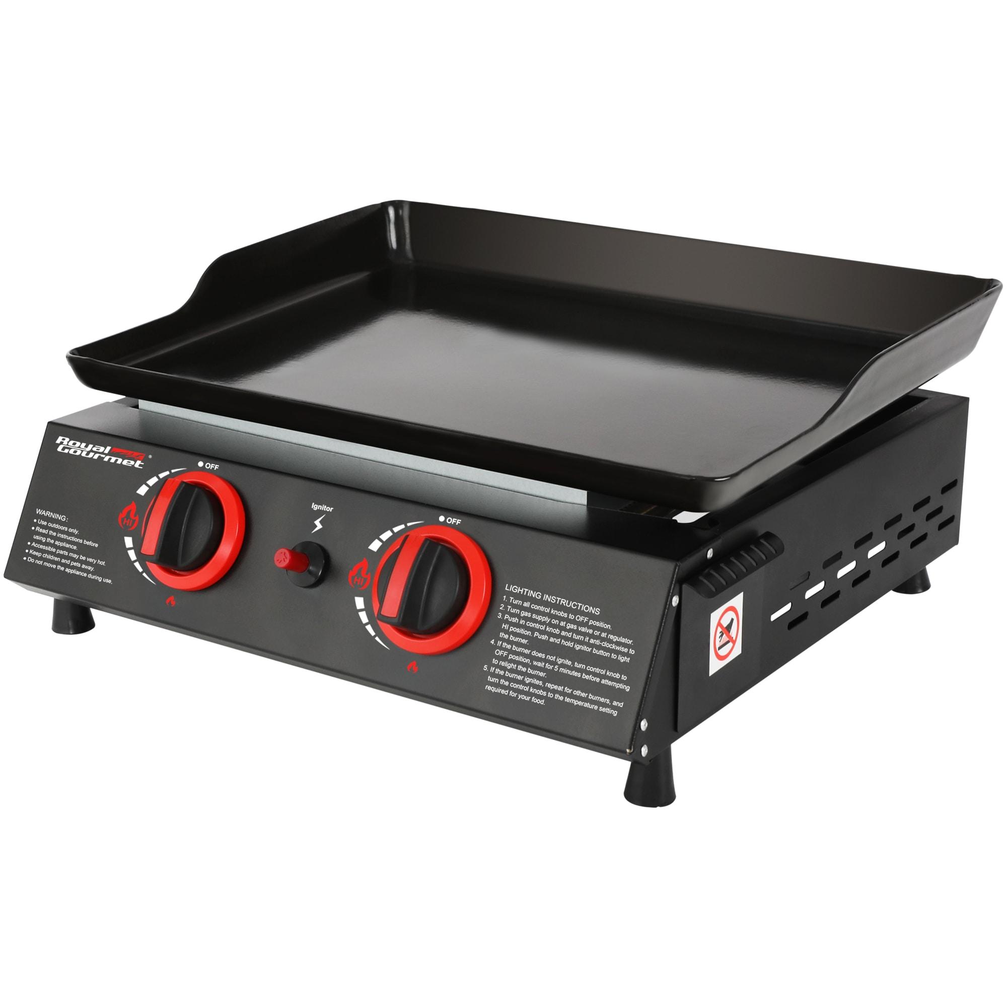 Royal Gourmet 18-Inch 2-Burner Portable Countertop Griddle