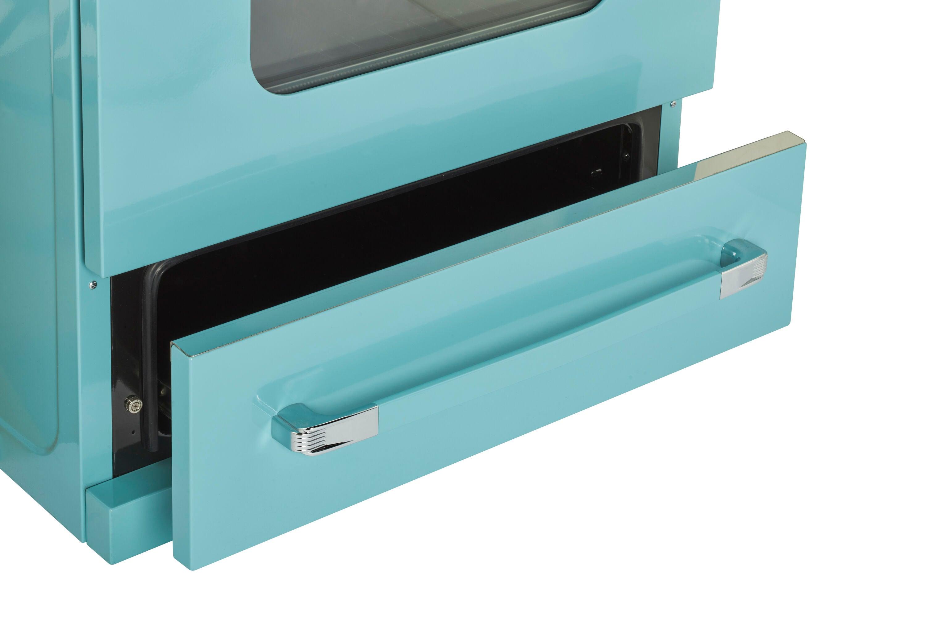 Unique Appliances Classic Retro 30" 5 Element 3.9 cu. ft. Freestanding Electric Glass Top Range with Convection Oven UGP-30CR EC T