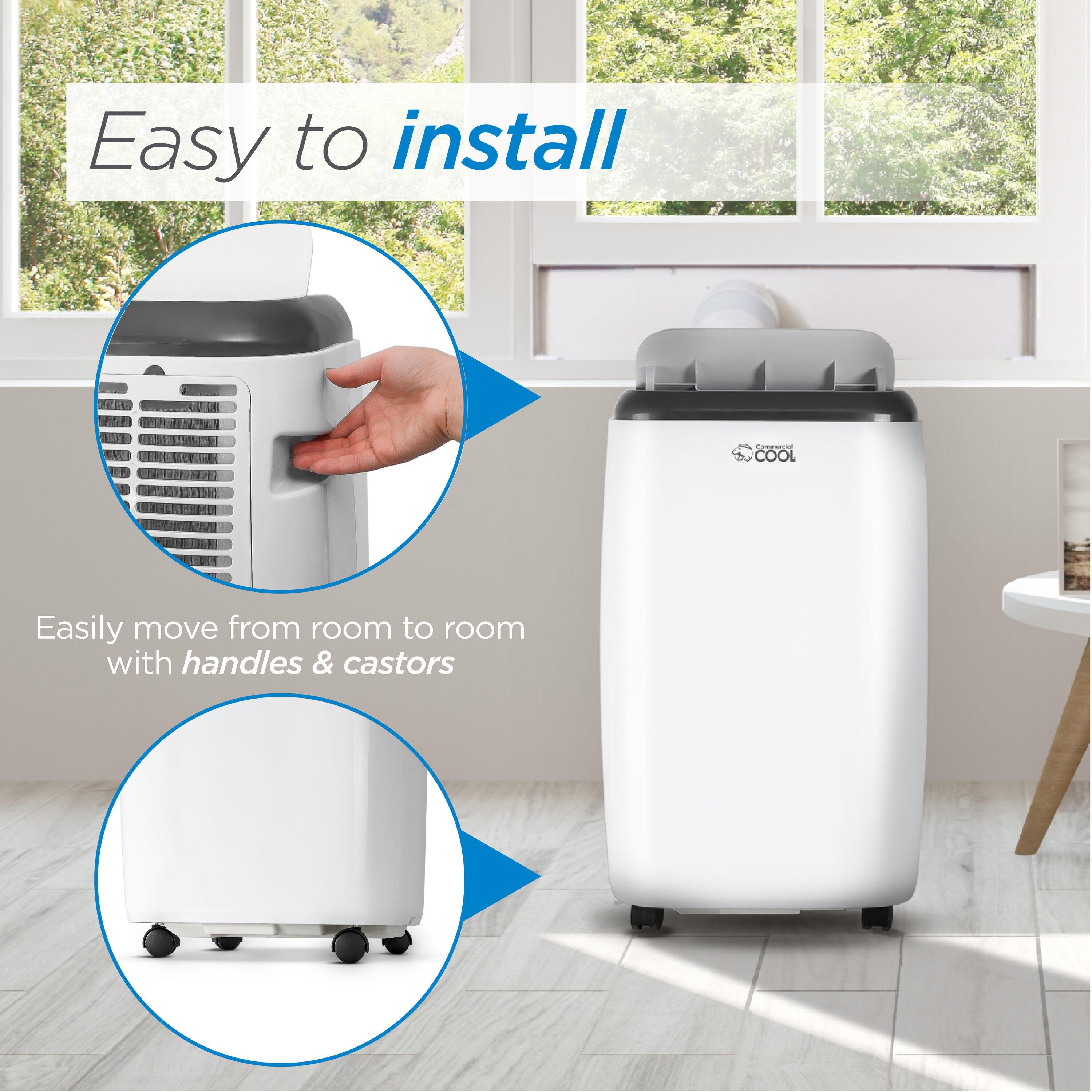 Commercial Cool 8,000 BTU SACC/CEC Portable Air Conditioner with Heat, 12,000 BTU ASHRAE 128
