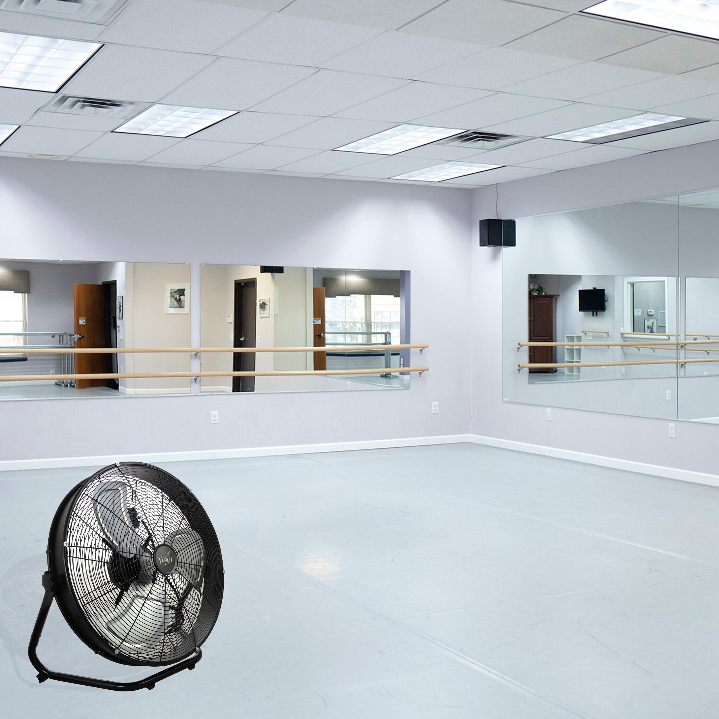 Vie Air 20" 3 Speed Motor Metal Floor Drum Fan | Wayfair