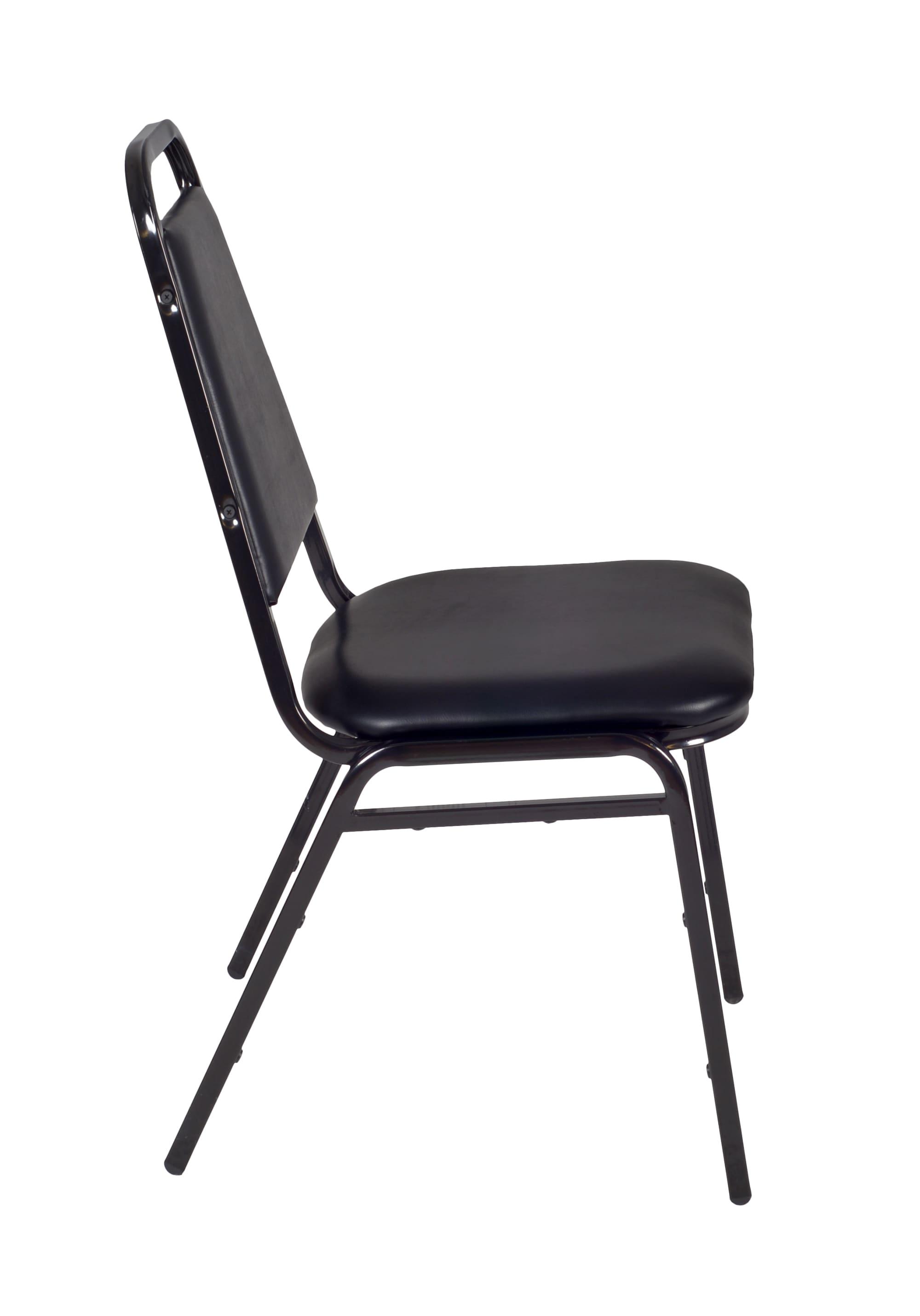 Restaurant Stack Chair (4 pack) in Black