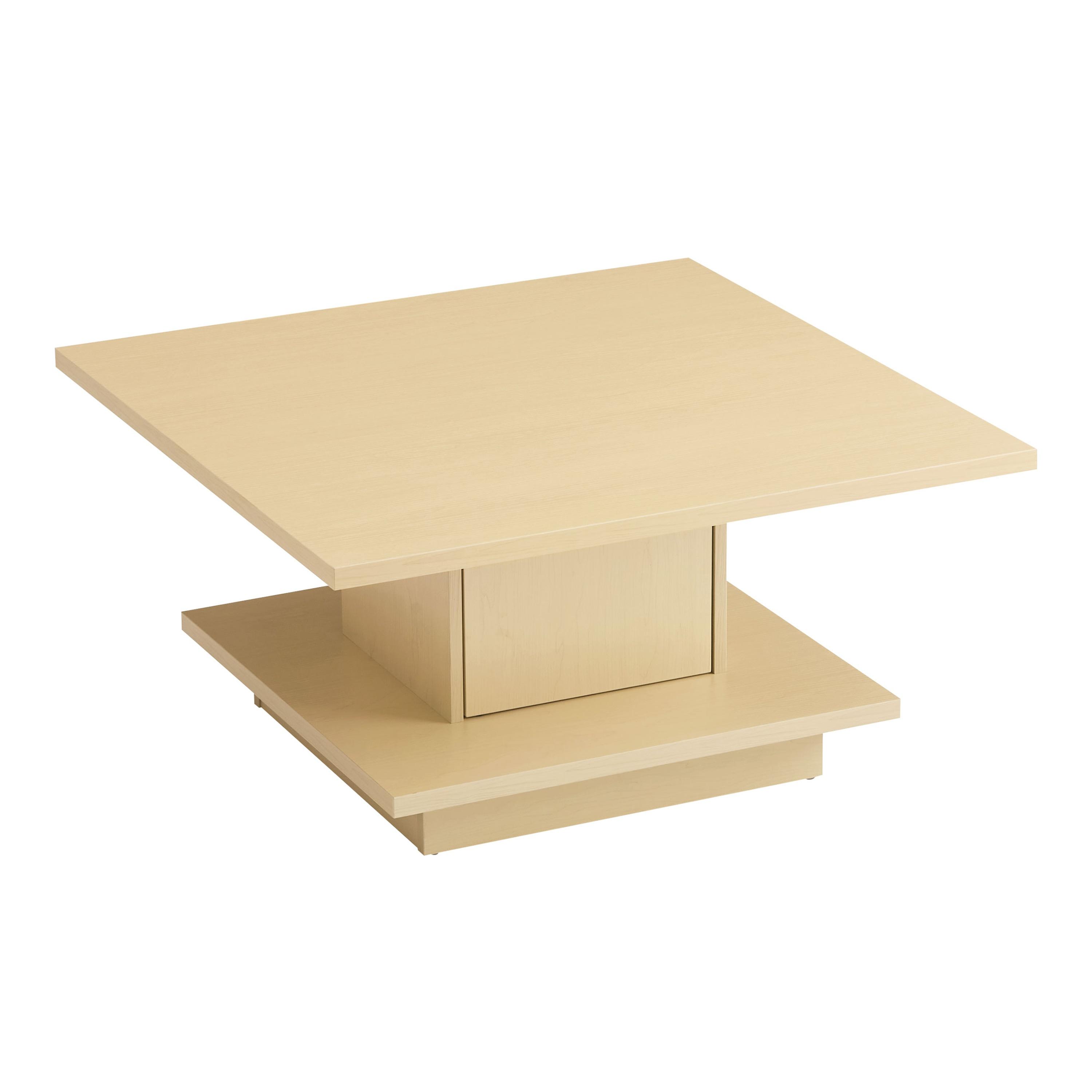 24/7 Shop At Home Traci 31" Contemporary Coffee Table: Pedestal Base, Modern Living Room