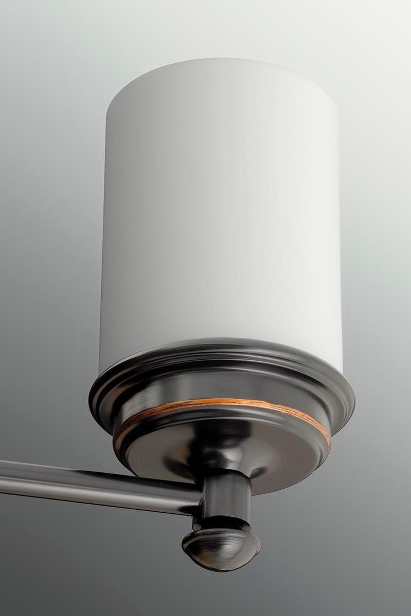 Progress Lighting Glide Collection 2-Light Bath Vanity in Rubbed Bronze with Etched Opal Glass Shade