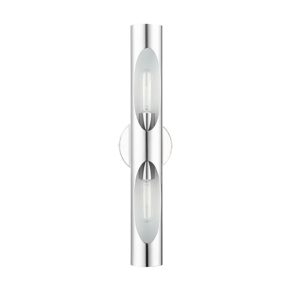 Livex Lighting Novato 2 - Light Wall Light in  Polished Chrome