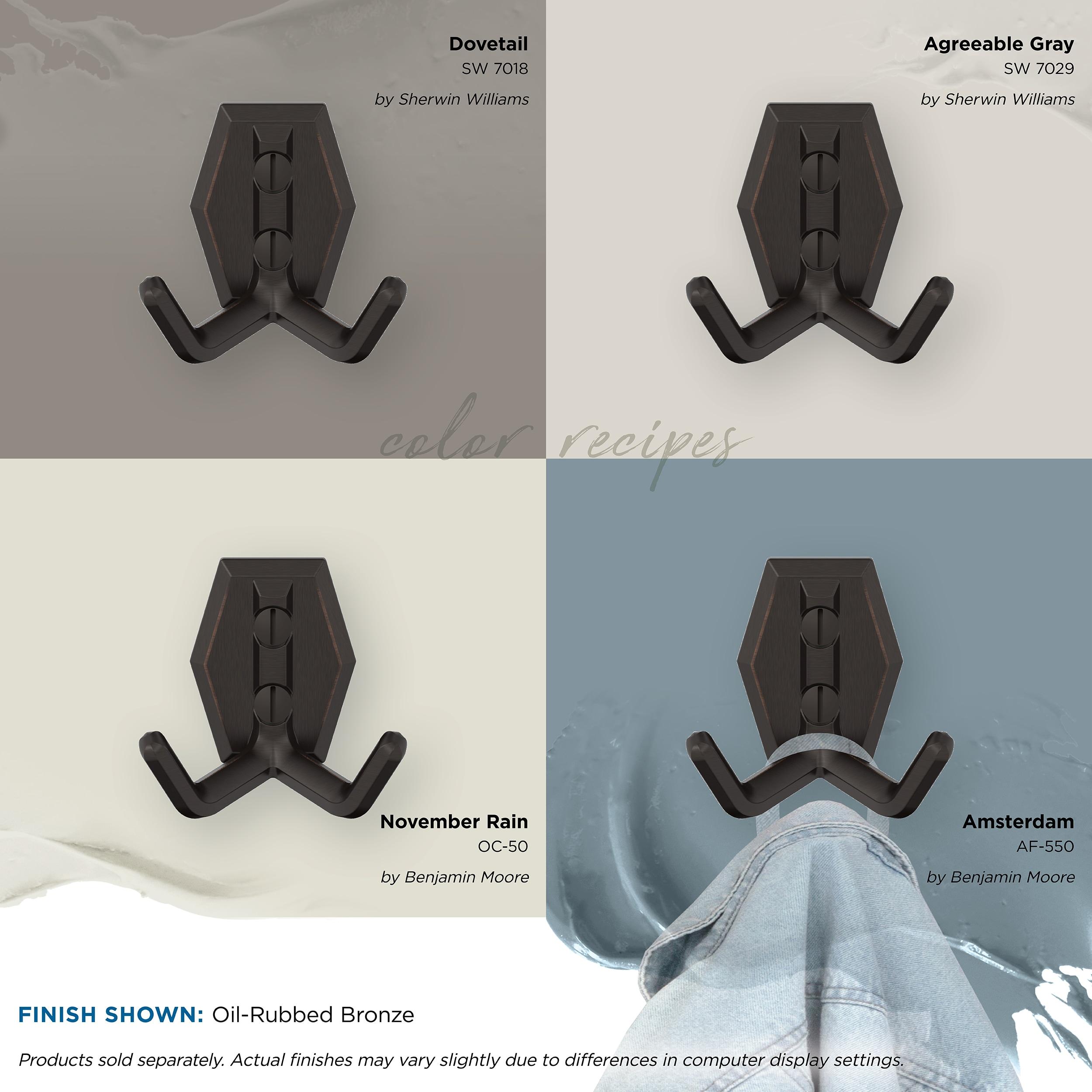 Benton Transitional Double Prong Decorative Wall Hook