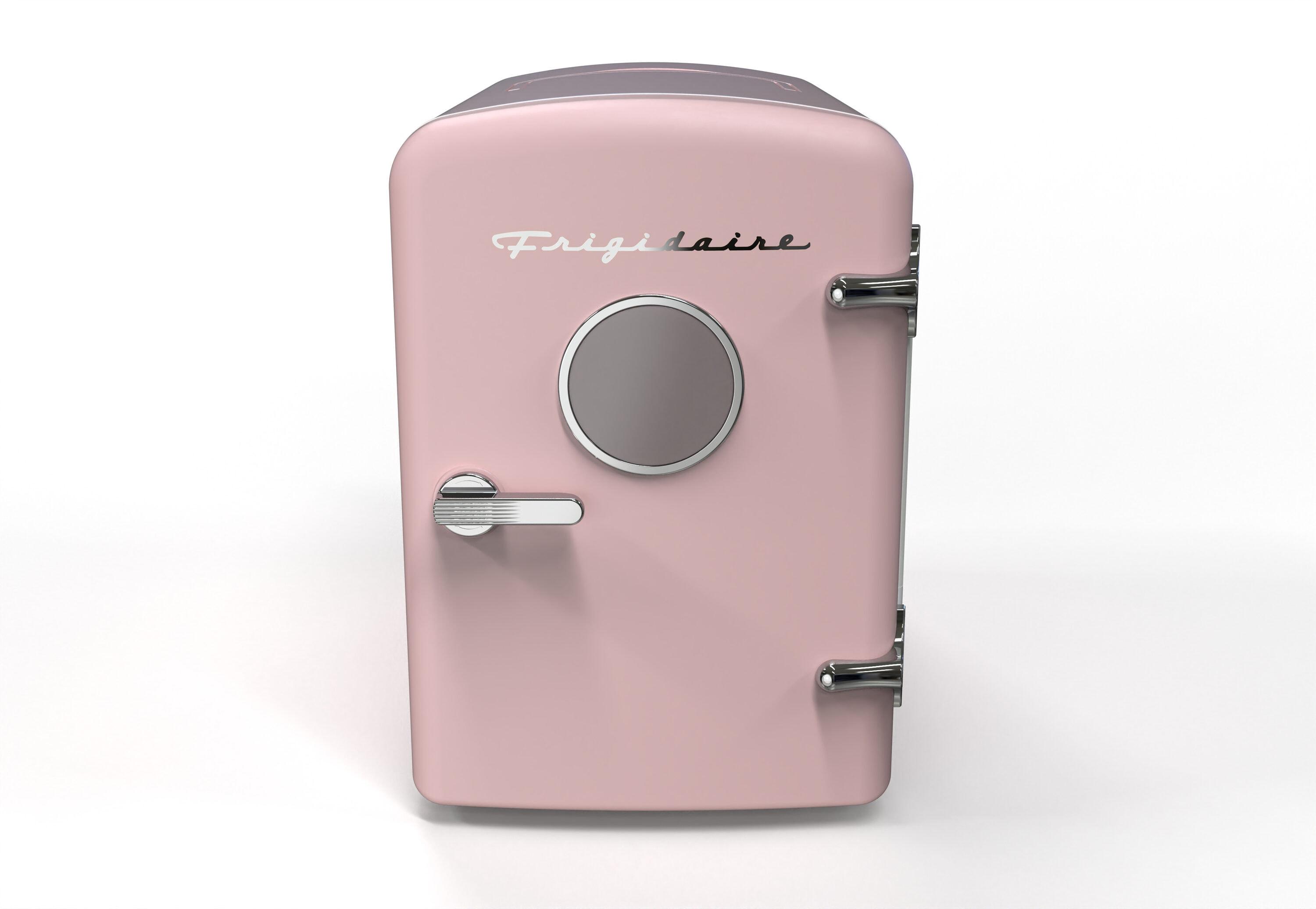 Frigidaire Retro Mini Fridge Cooler, Holds Up to 9 Cans, Portable Fridge for Car, Office, Bedroom, Dorm Room