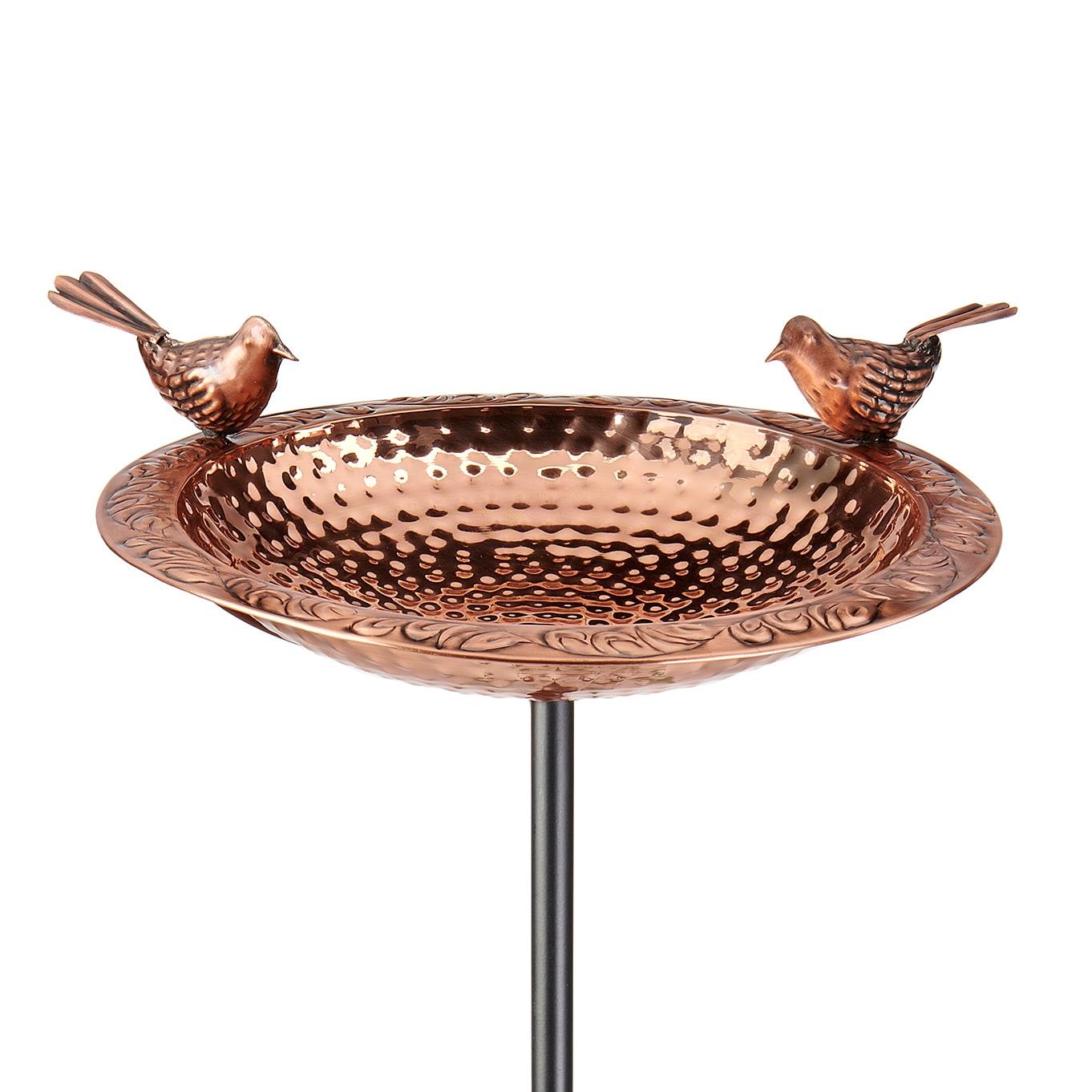 House of Hampton® Dowski Copper Single Tier Birdbath