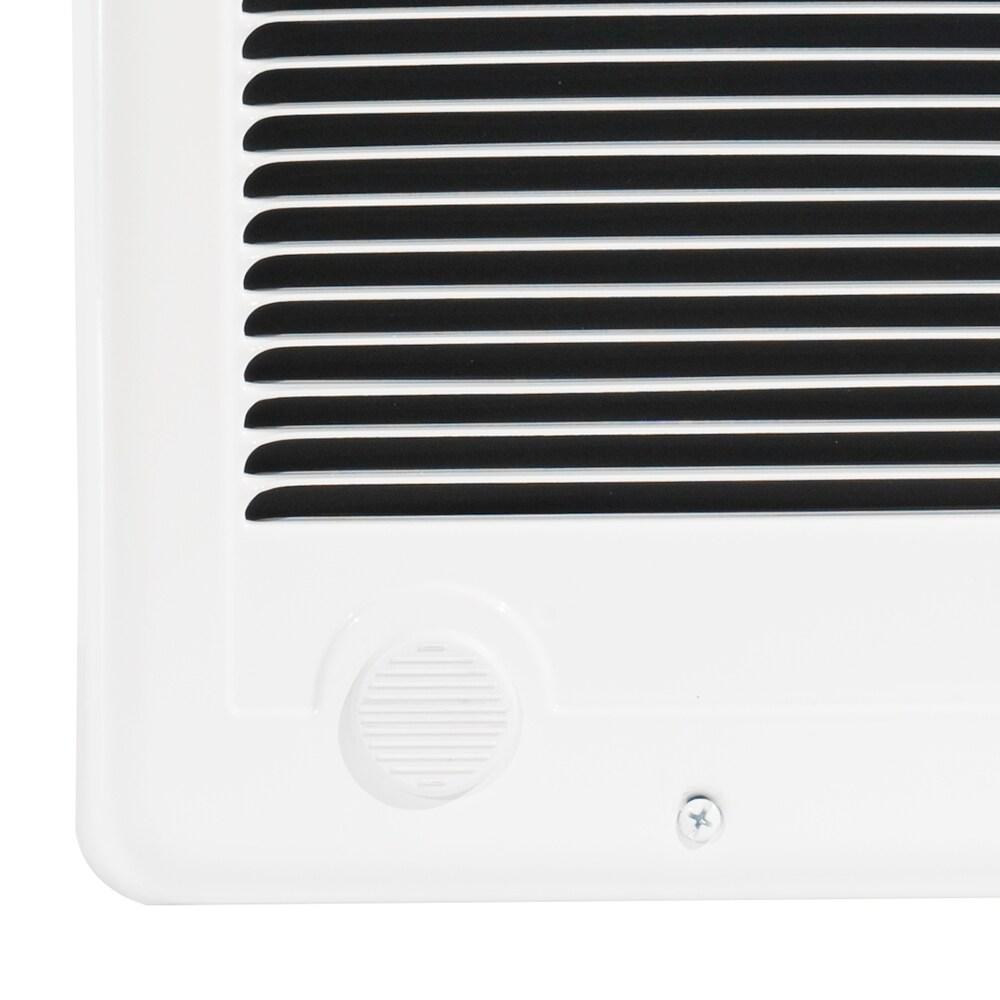 White 1500W Electric Wall Heater with Thermostat and Automatic Shut-off