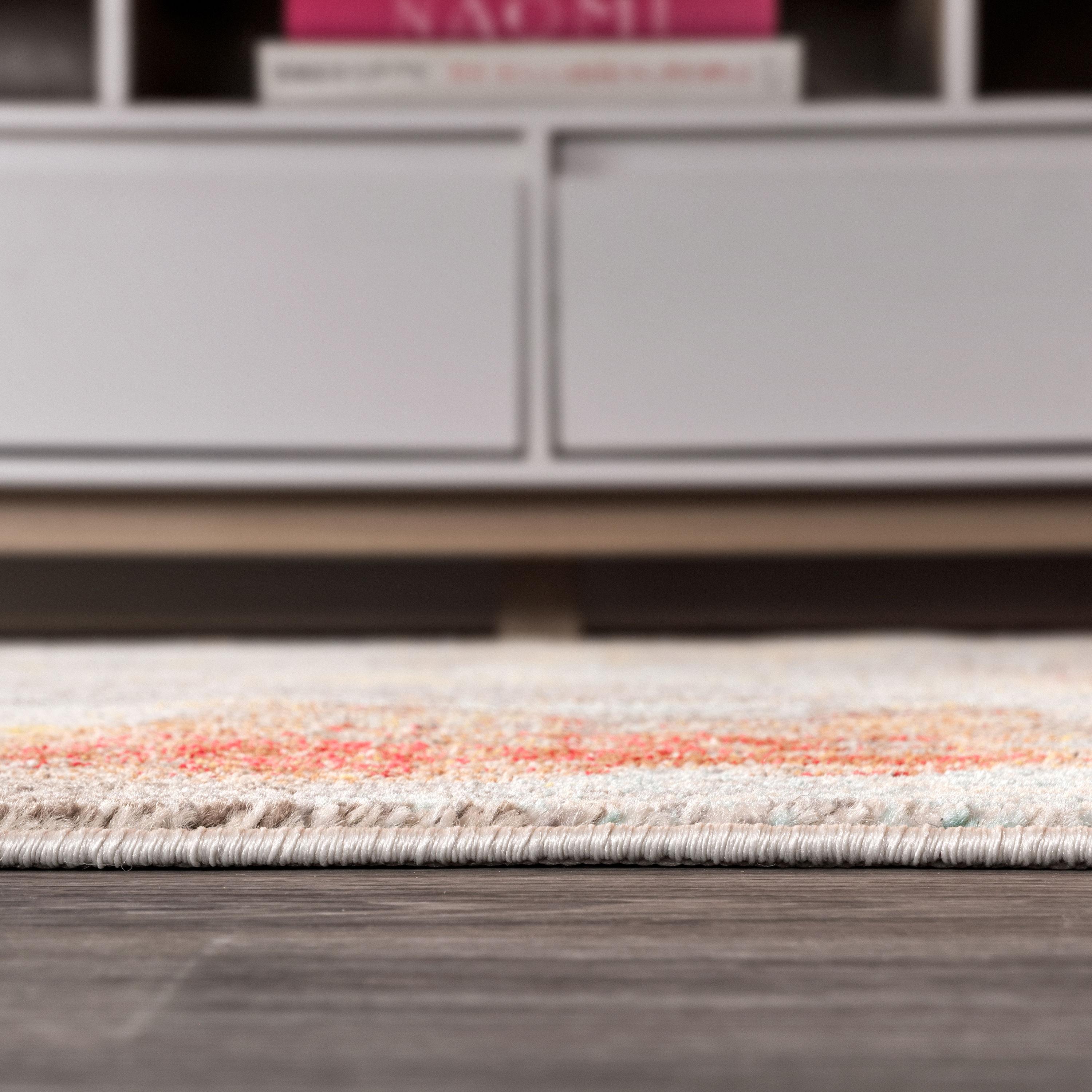 JONATHAN Y Contemporary POP Modern Abstract Vintage Cream/Orange 3 ft. x 5 ft. Area Rug