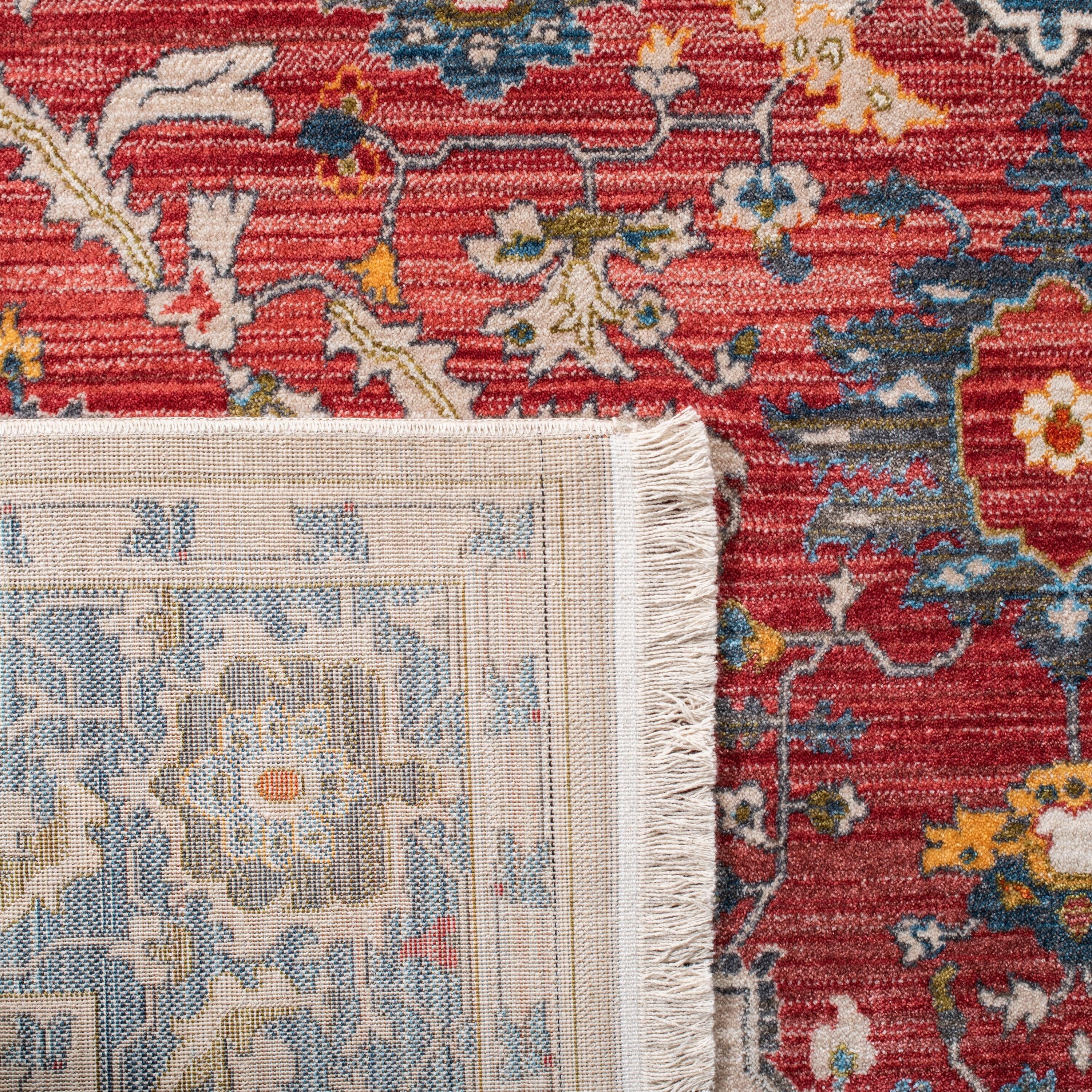 Vintage Persian VTP478 Power Loomed Area Rug - Red/Blue - 6'x9' - Safavieh.