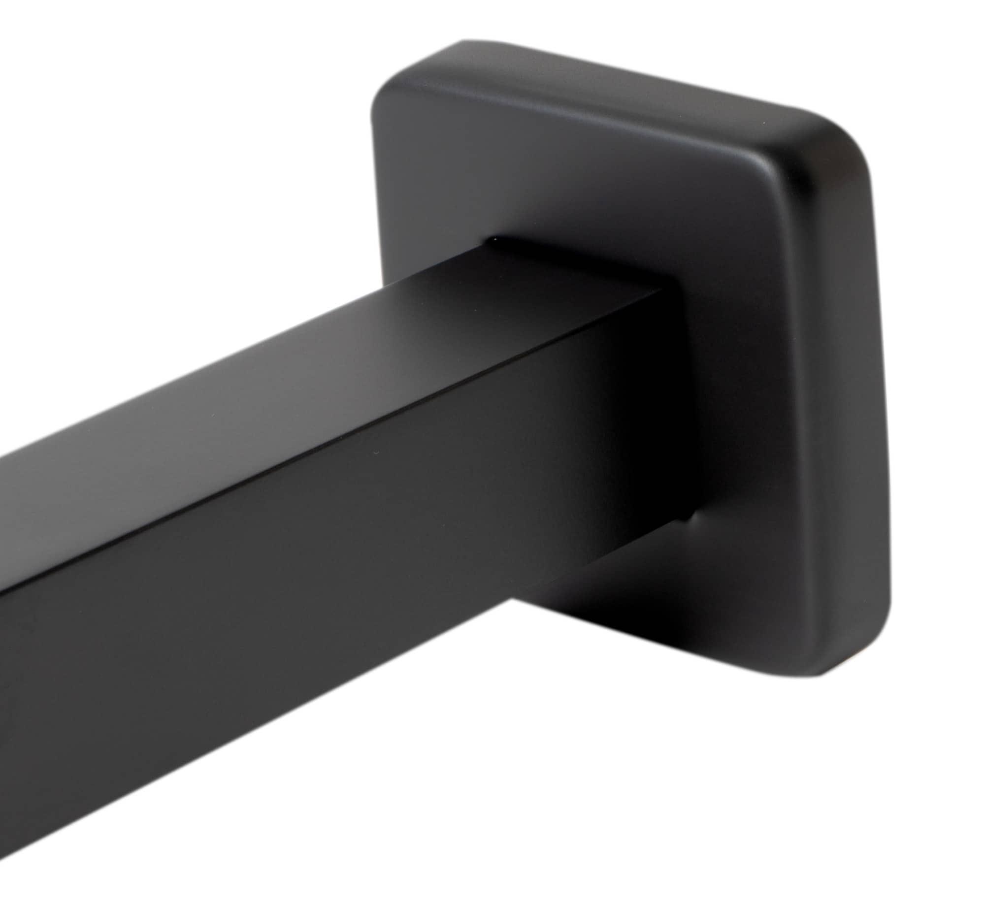 Black Matte 6" Square Ceiling Shower Arm