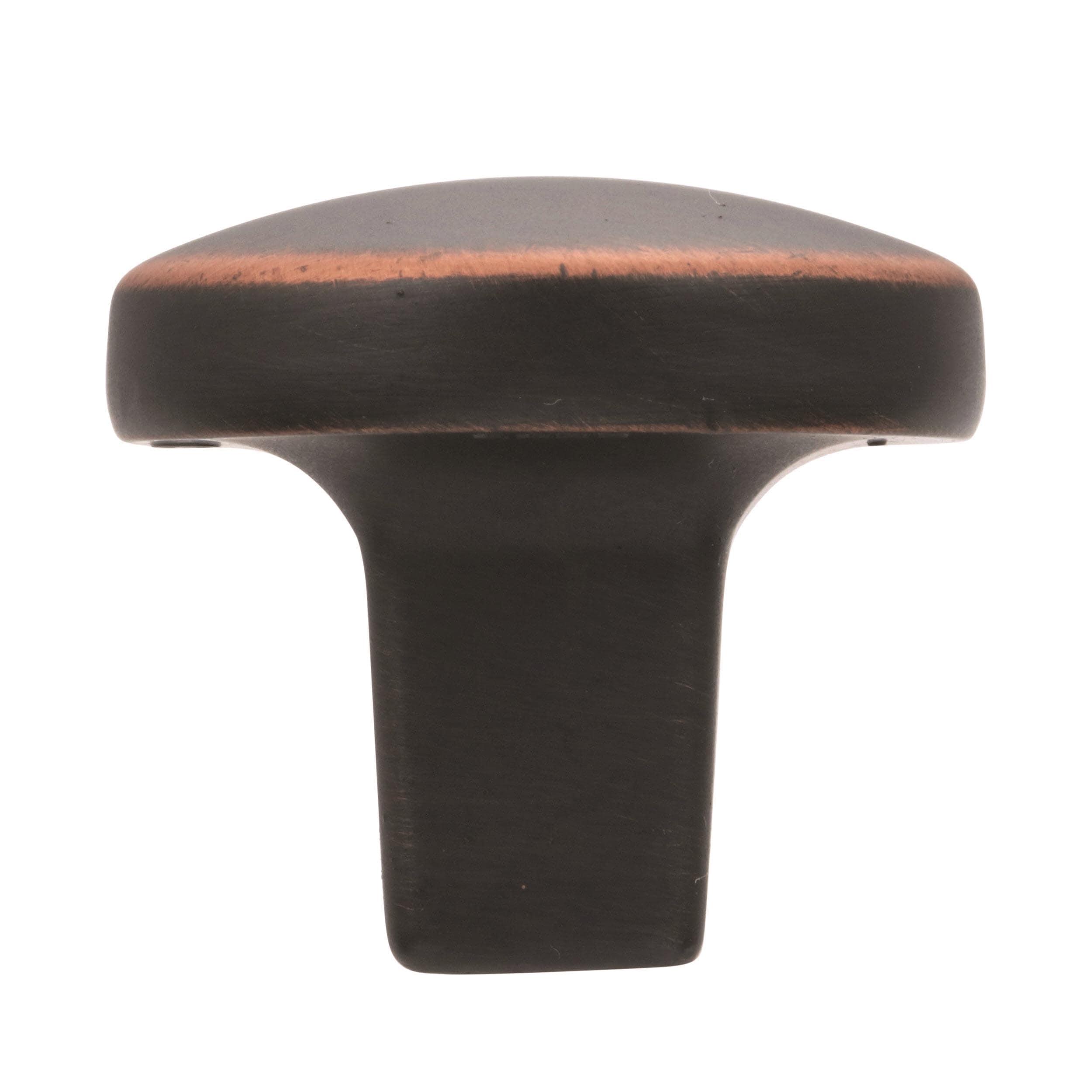 Oil Rubbed Bronze Round Cabinet Knob with Mounting Hardware