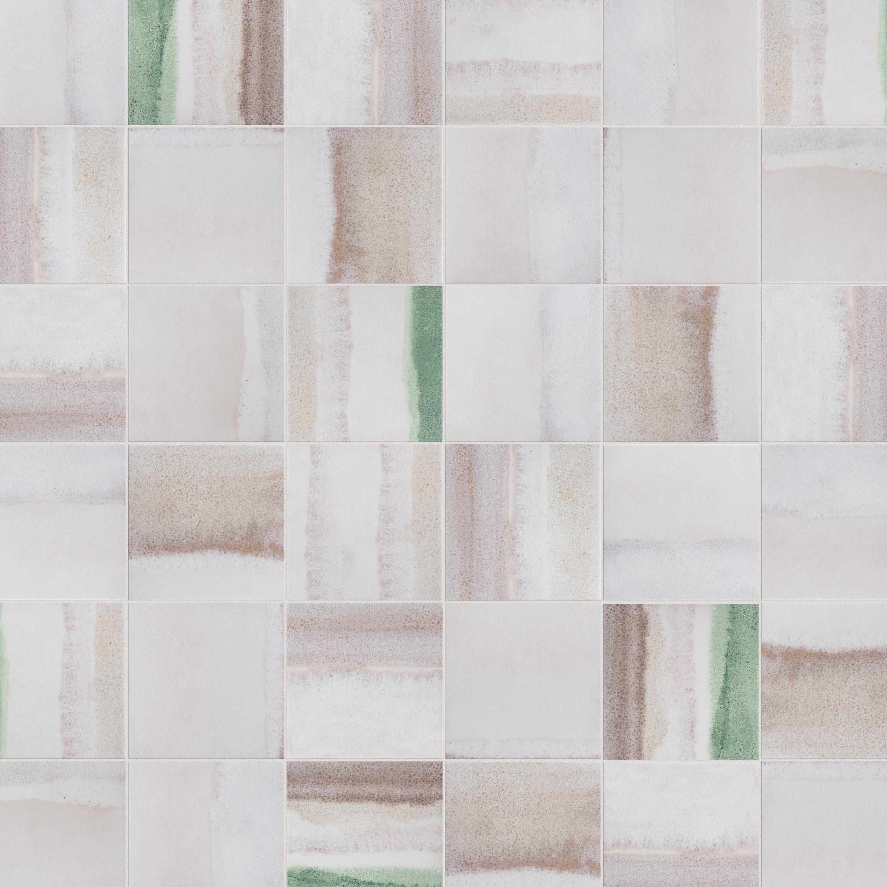 Matter Canvas 6" x 6" Porcelain Stone Look Floor and Wall Tile