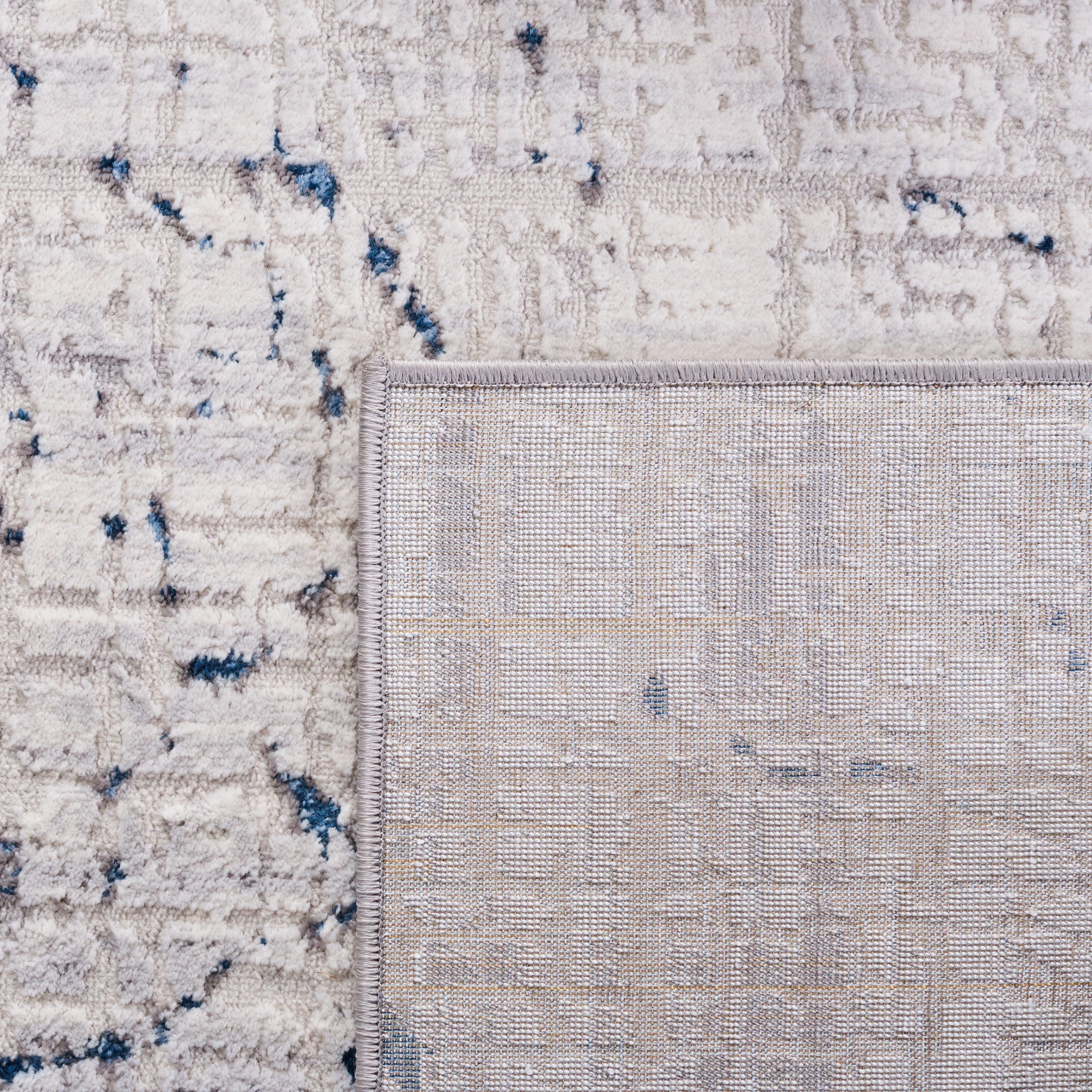Amelia ALA248 Power Loomed Area Rug - Grey/Blue - 6'7"x6'7" - Safavieh.