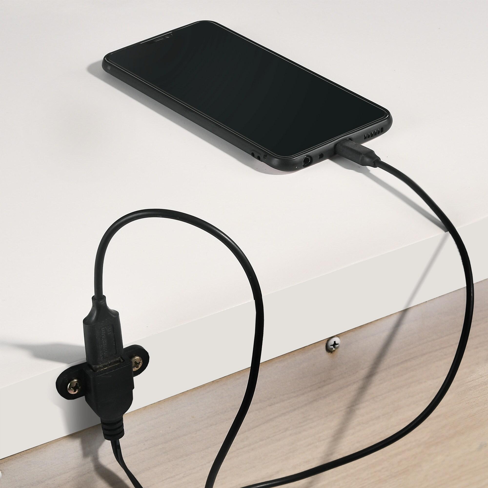 Picket House Furnishings Charlotte King Storage 4PC Bedroom Set in White