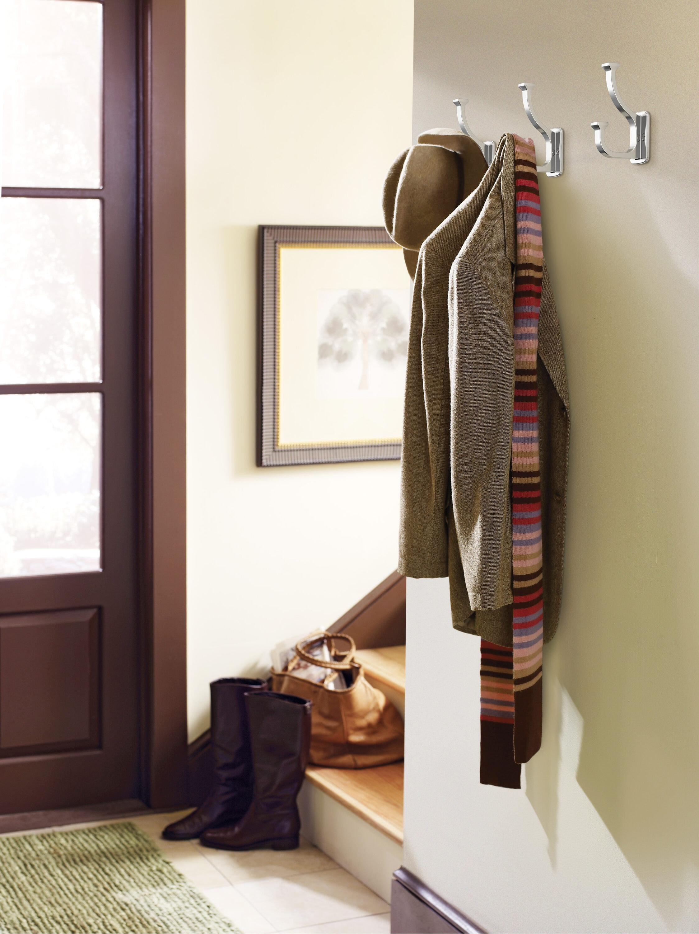 Amerock Alder Transitional Double Prong Decorative Wall Hook